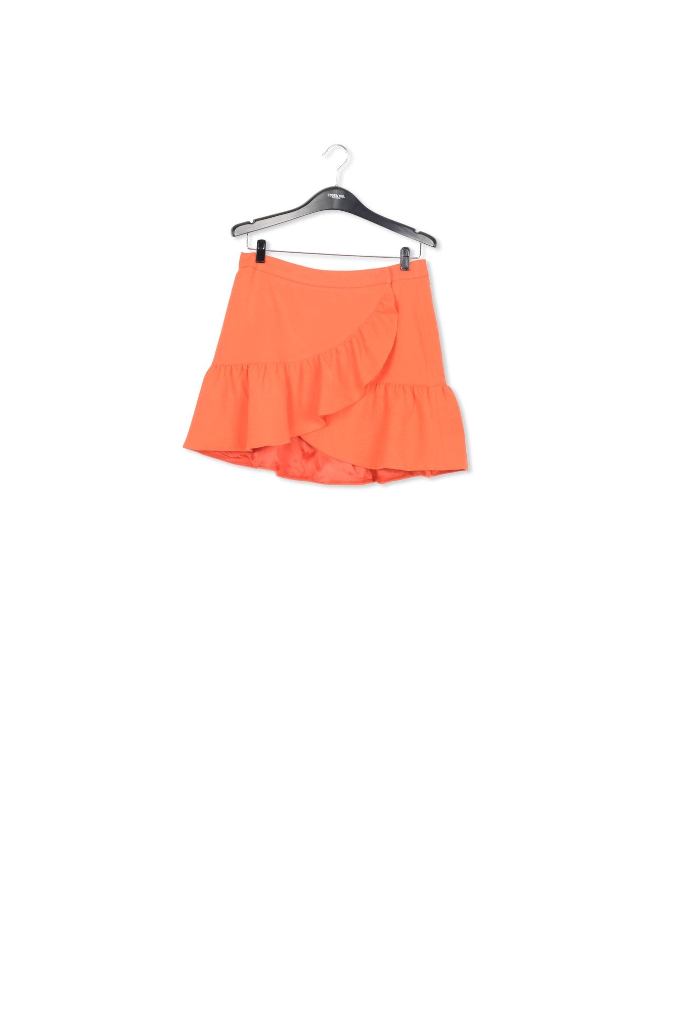Orange mini wrap skirt RE—SSENTIEL | Essentiel second hand