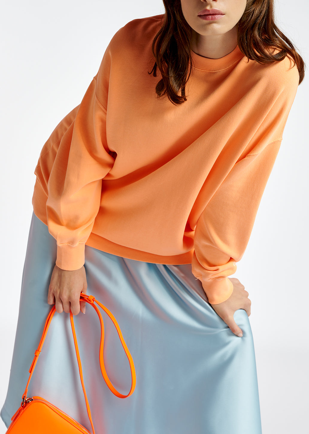 Neonoranje oversized sweater RE—SSENTIEL | Essentiel second hand