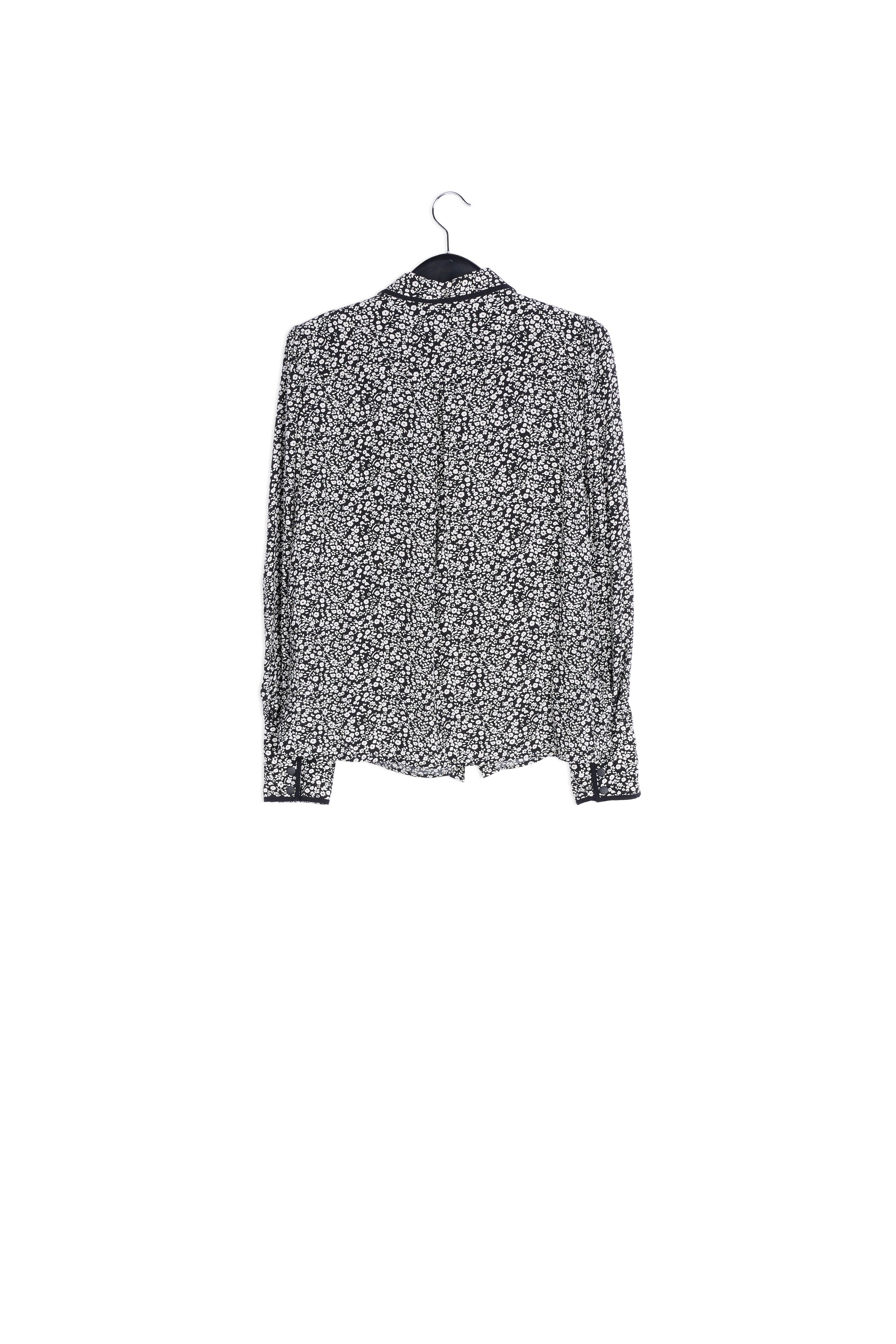 Black and white embellished collar shirt RE—SSENTIEL | Essentiel second hand