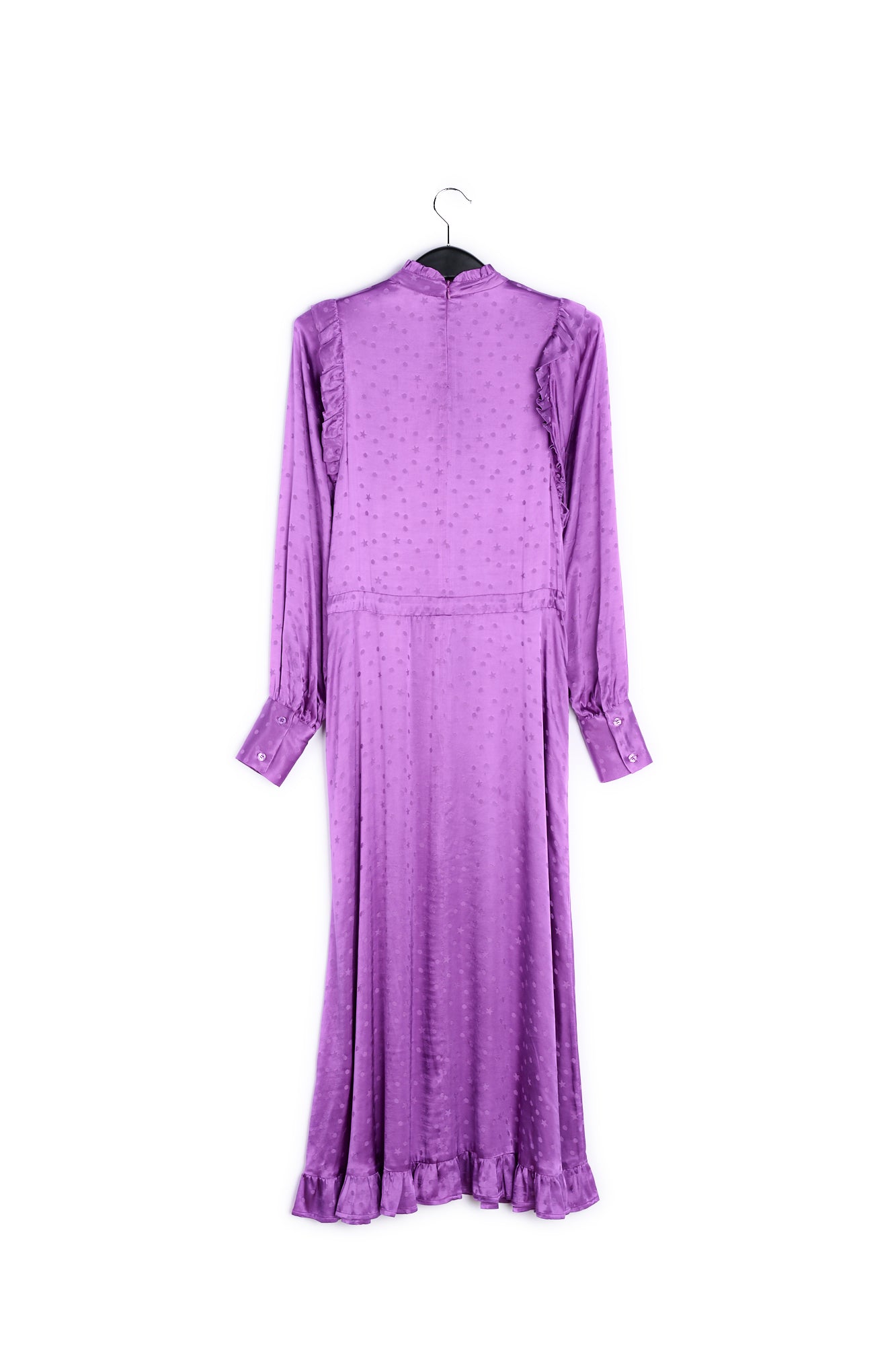 Purple ruffled maxi dress RE—SSENTIEL | Essentiel second hand