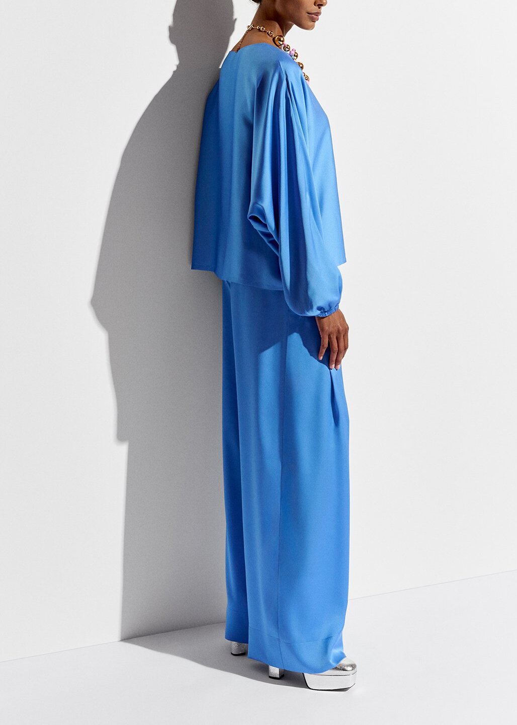 Blue wide-leg pants RE—SSENTIEL | Essentiel second hand