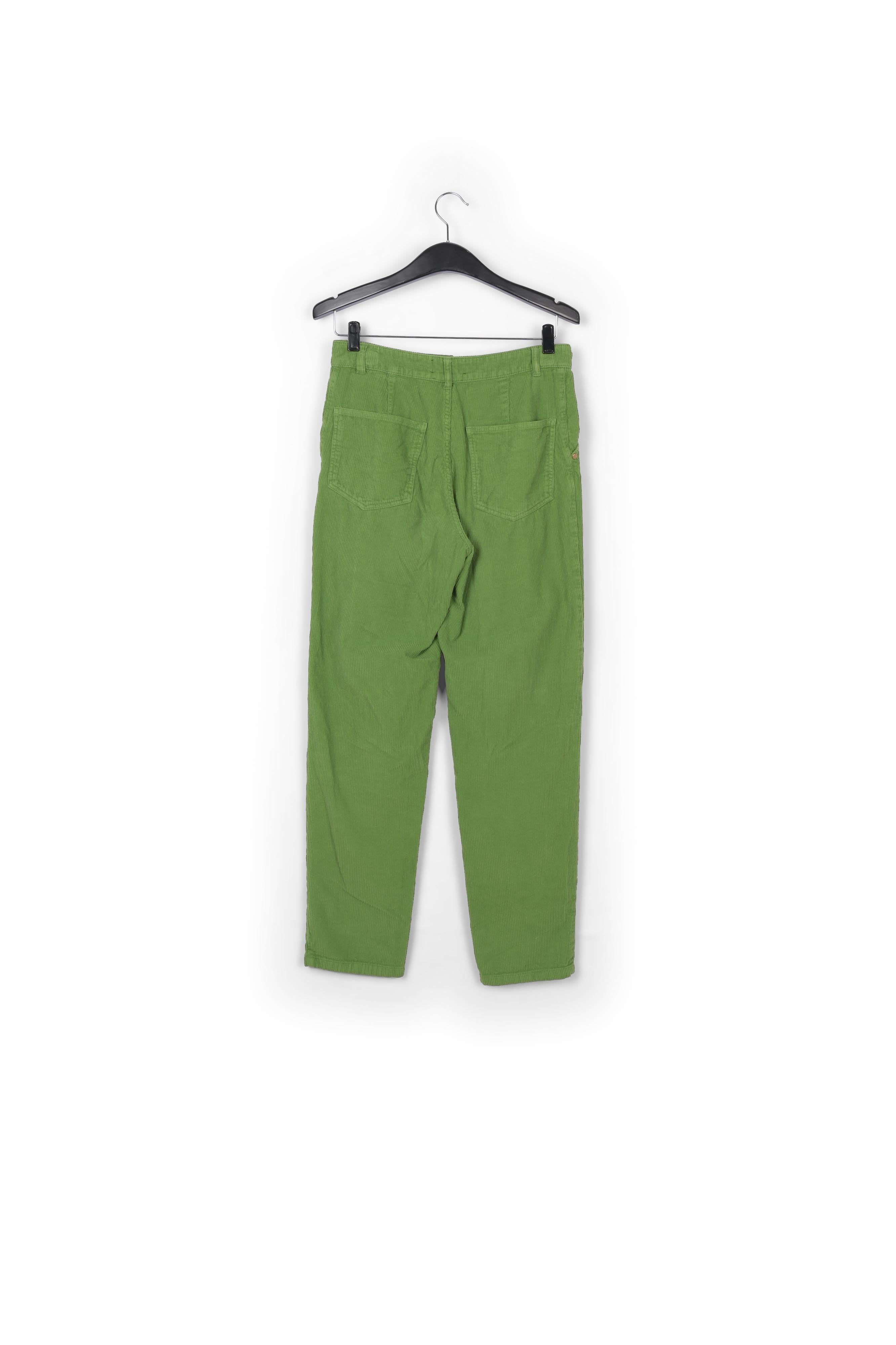 Pantalon en velours vert RE—SSENTIEL | Essentiel second hand