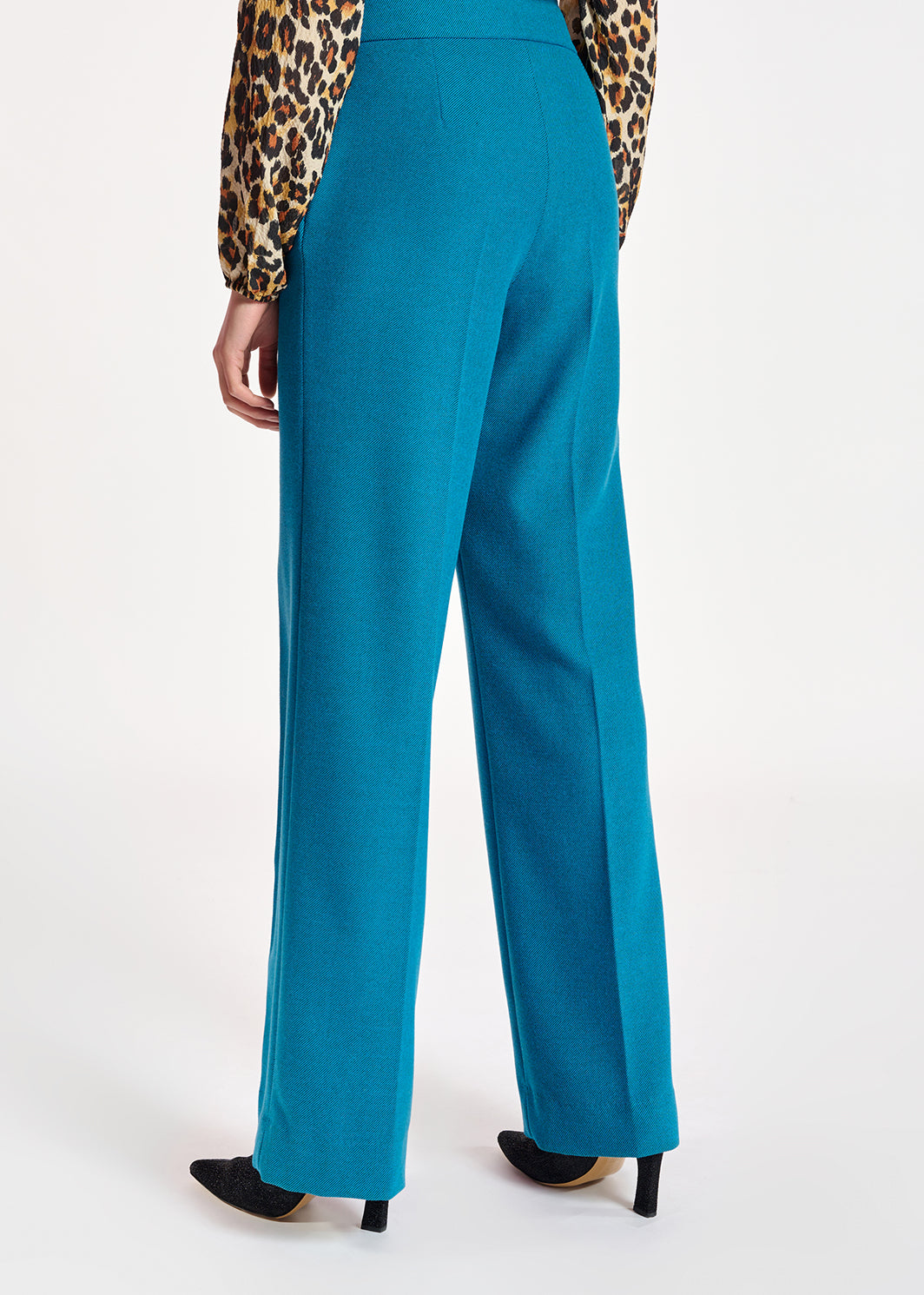 Blue straight-leg pants RE—SSENTIEL | Essentiel second hand