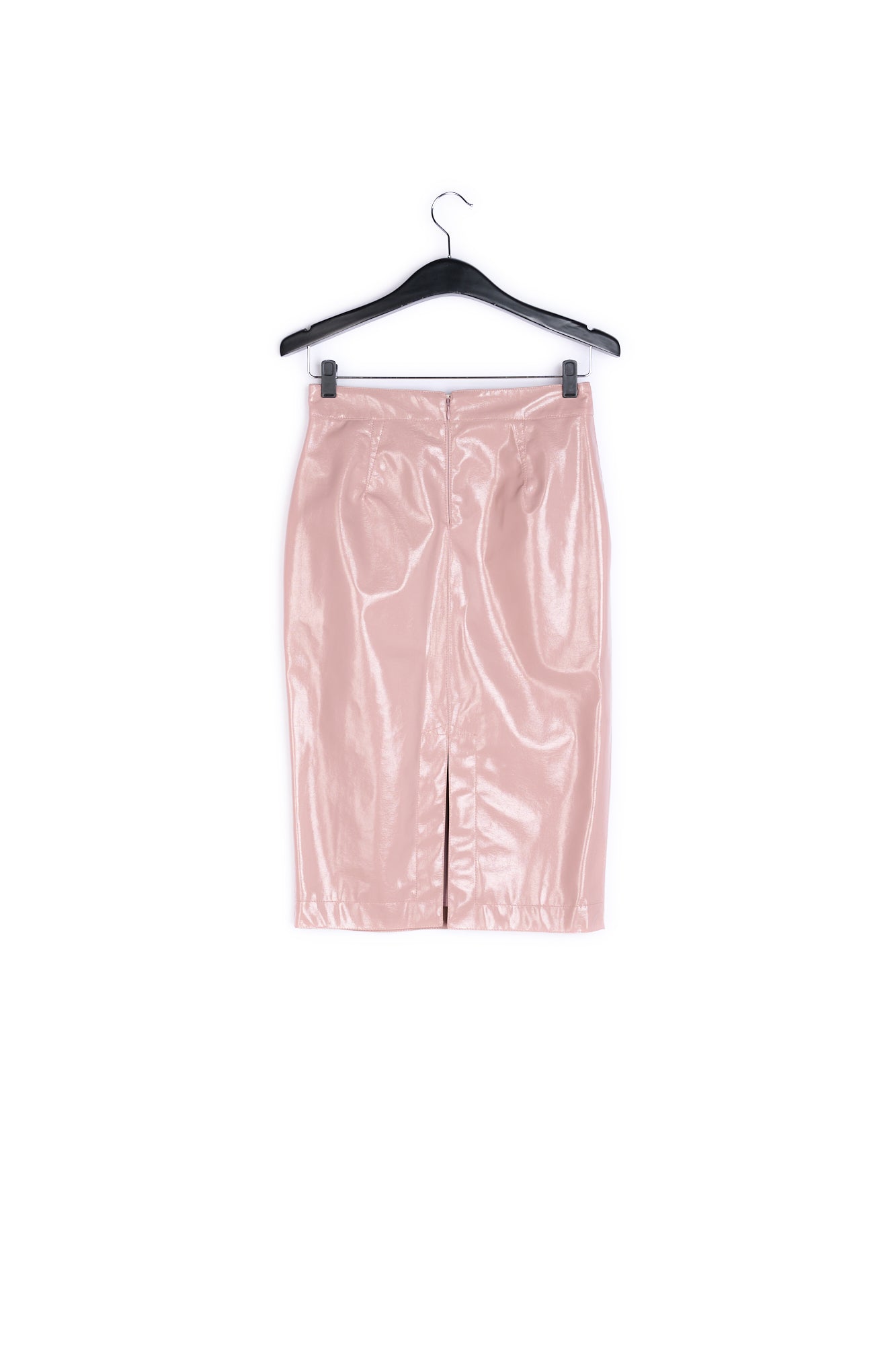 Pink leather-look pencil skirt RE—SSENTIEL | Essentiel second hand
