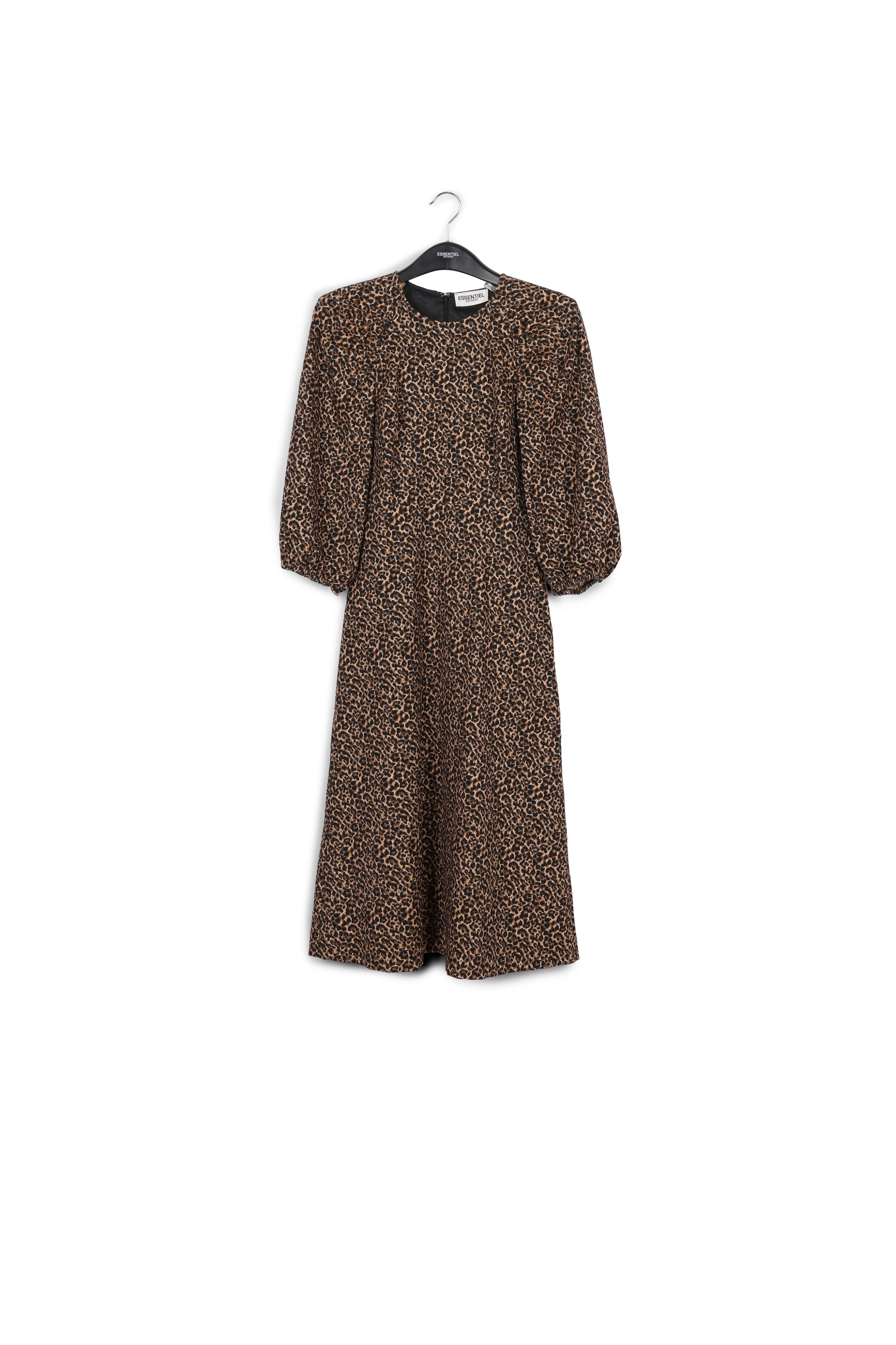 Jacquard midi-length dress with leopard motif RE—SSENTIEL | Essentiel second hand