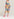Multicolored graphic striped belted midi dress Faume - seconde main