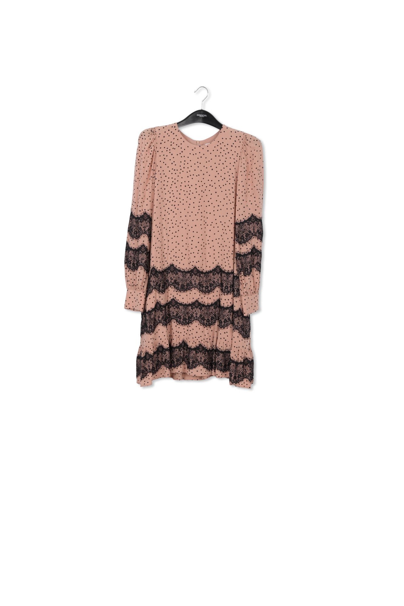 Peach lace-trimmed mini dress RE—SSENTIEL | Essentiel second hand