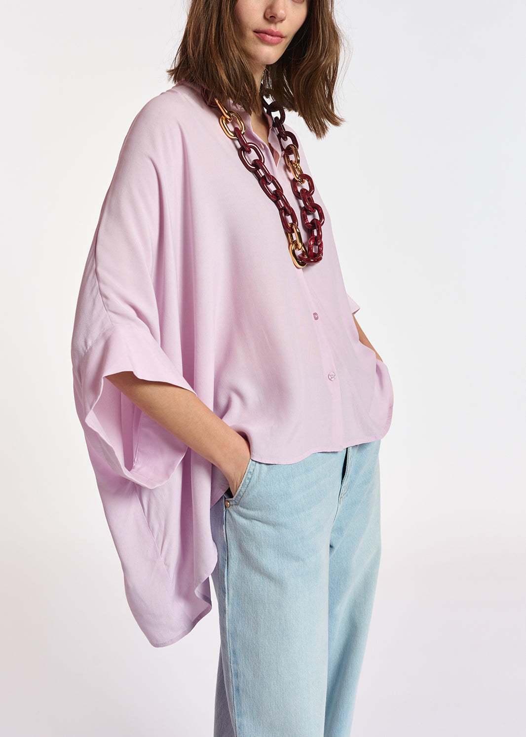 Lilac oversized top RE—SSENTIEL | Essentiel second hand