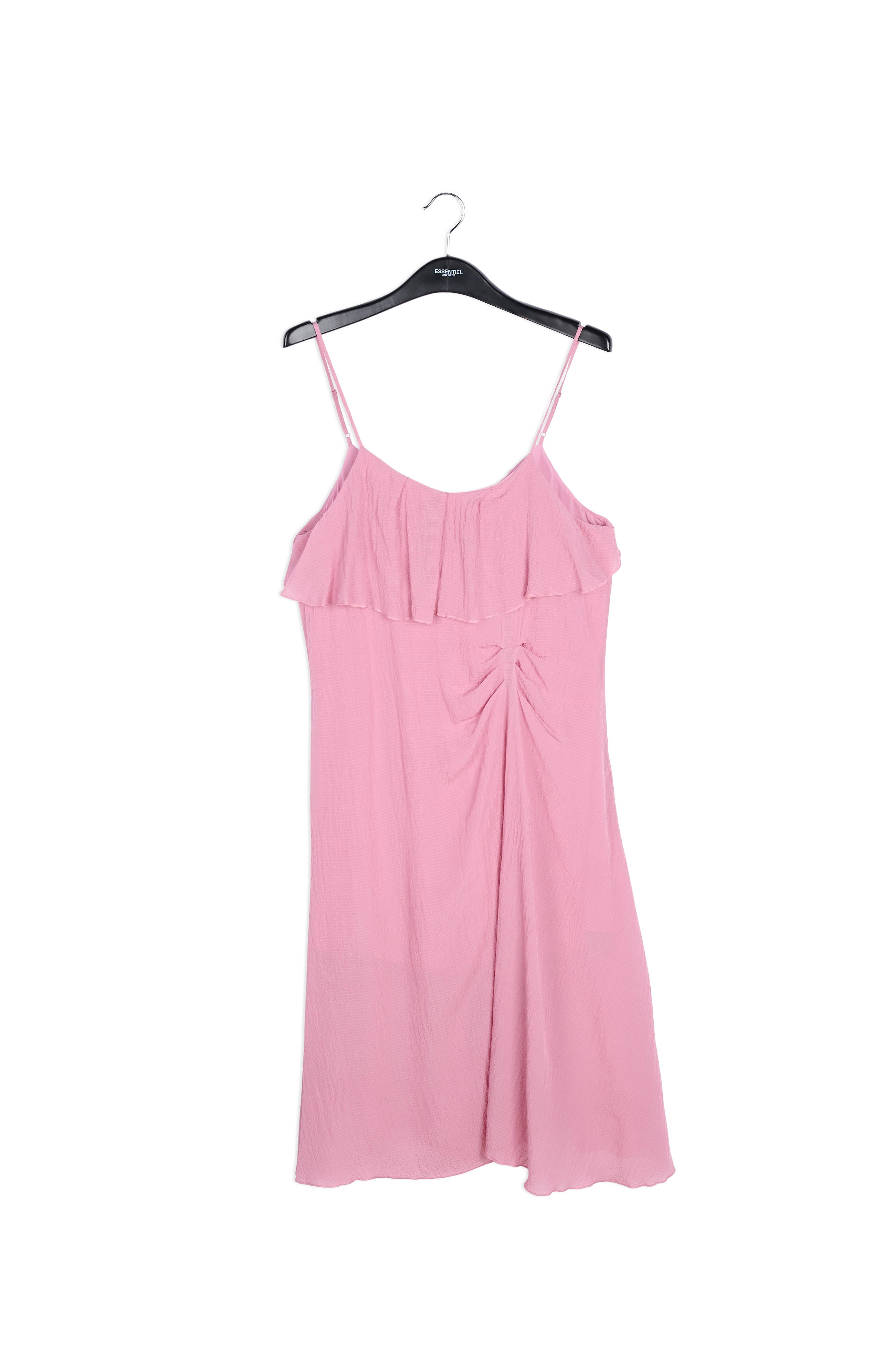 Lilac viscose-silk asymmetrical midi dress RE—SSENTIEL | Essentiel second hand