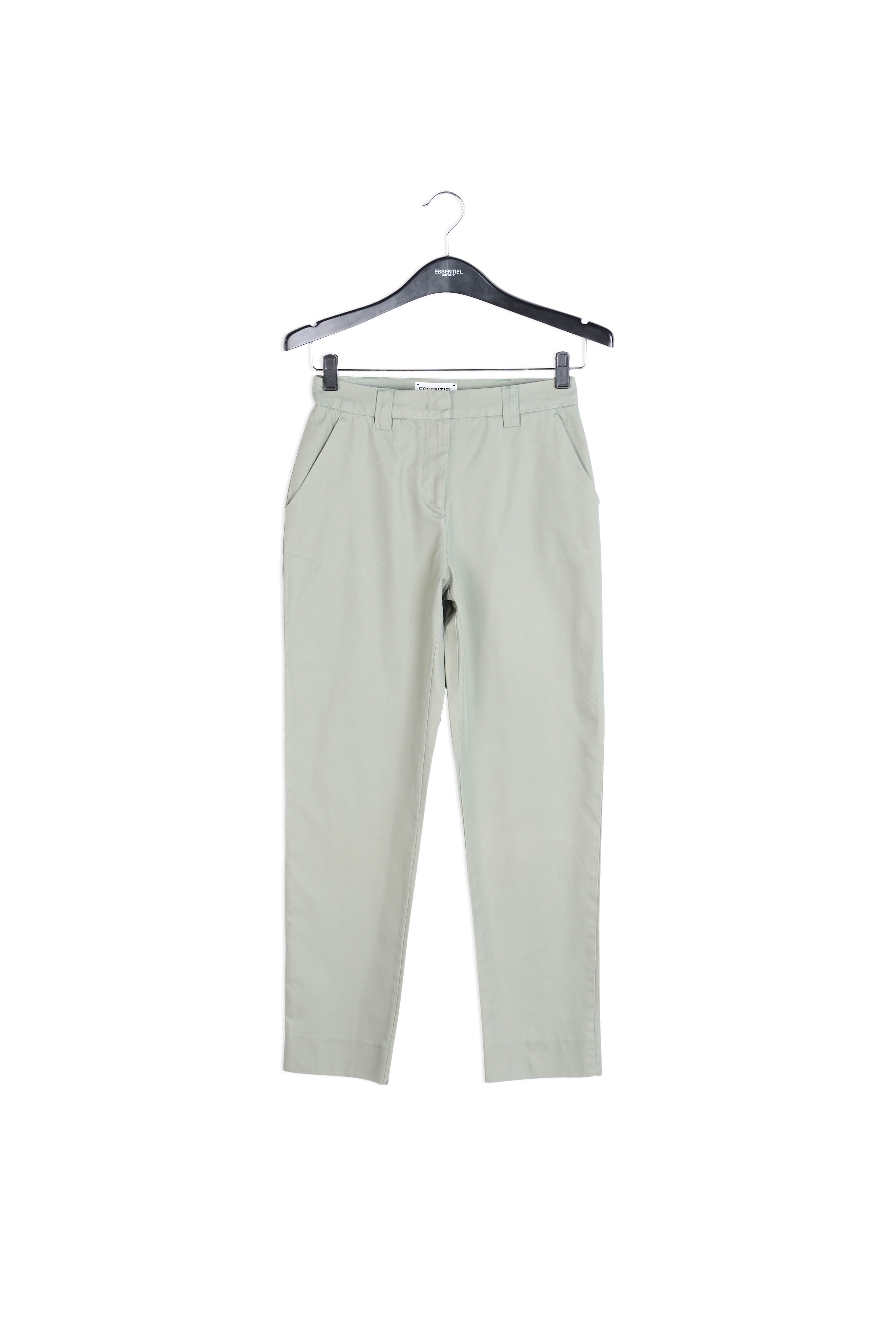 Pantalon vert clair décontracté avec entrejambe bas RE—SSENTIEL | Essentiel second hand
