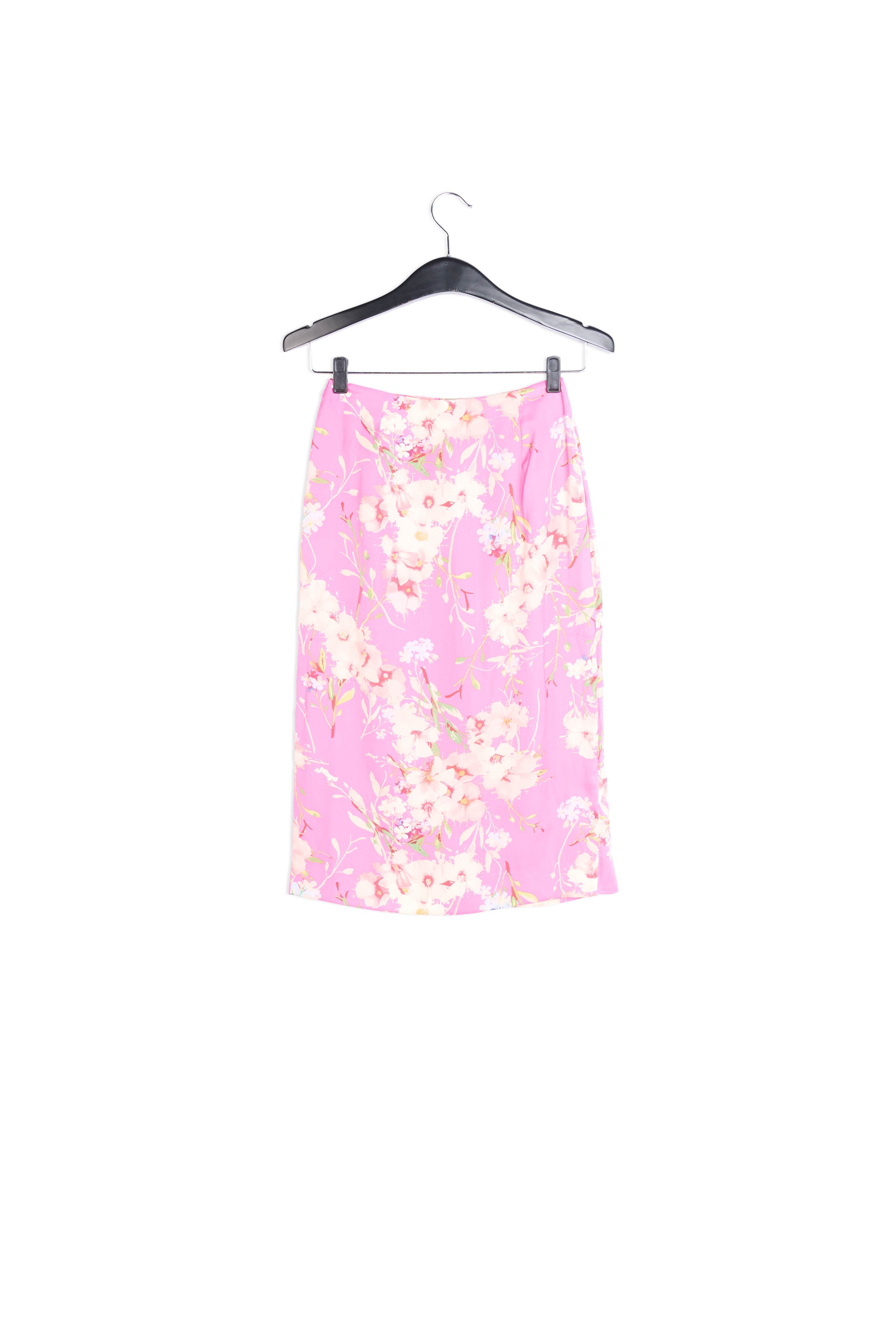 Jupe portefeuille rose à fleurs RE—SSENTIEL | Essentiel second hand