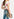 Off-white floral-print sleeveless top with padded shoulders Faume - seconde main