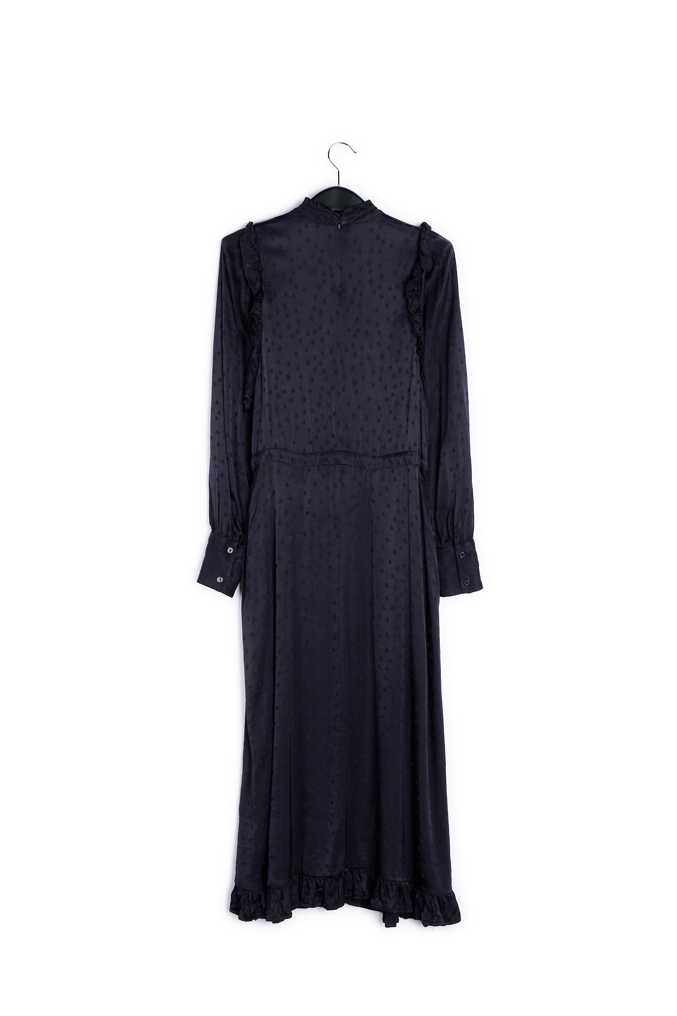 Black jacquard midi dress RE—SSENTIEL | Essentiel second hand