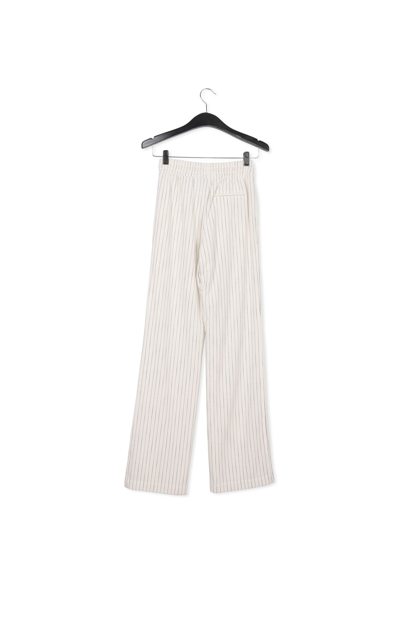 Off-white pinstripe wide-leg pants RE—SSENTIEL | Essentiel second hand