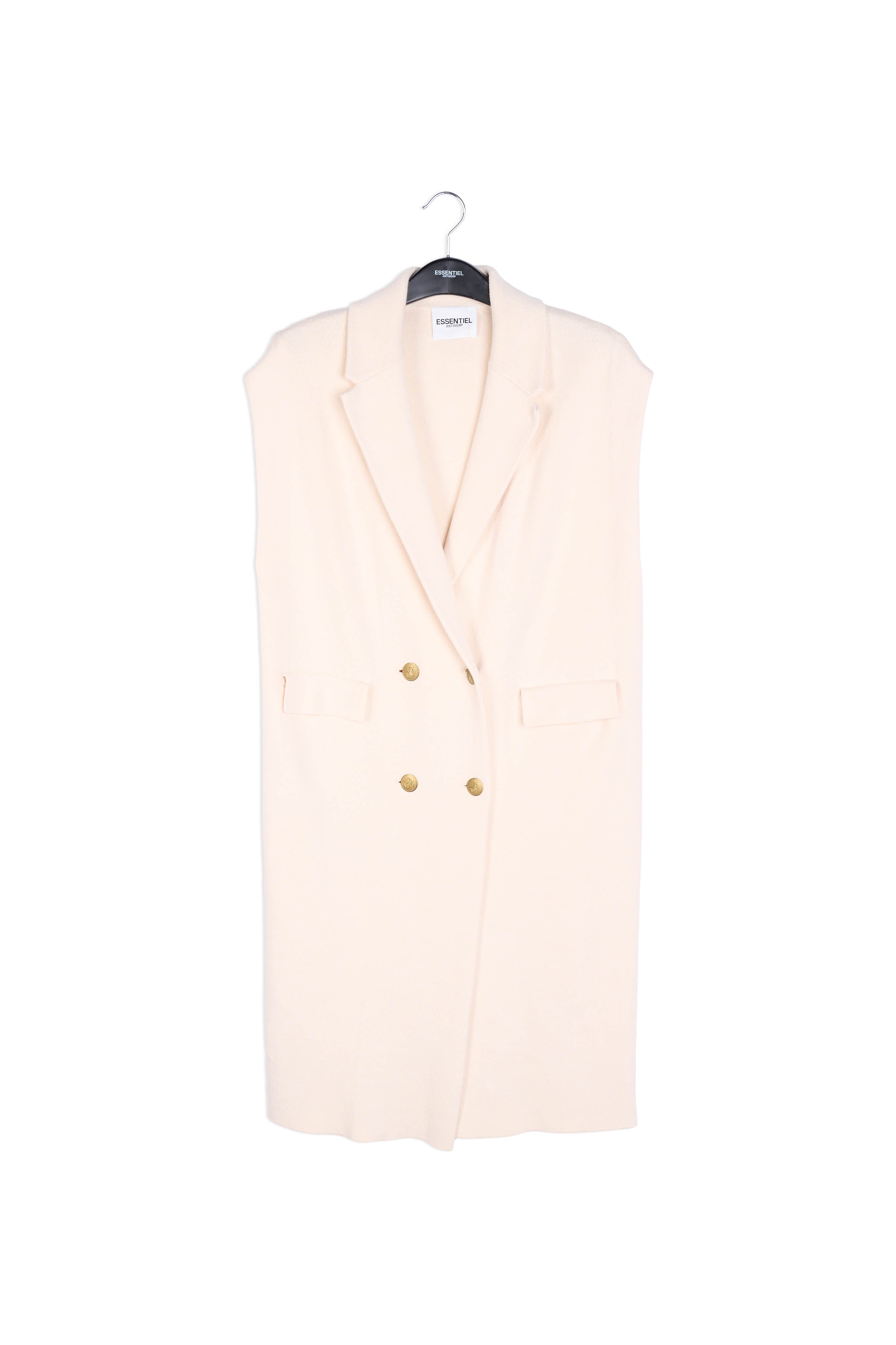 Cardigan blanc cassé sans manches RE—SSENTIEL | Essentiel second hand