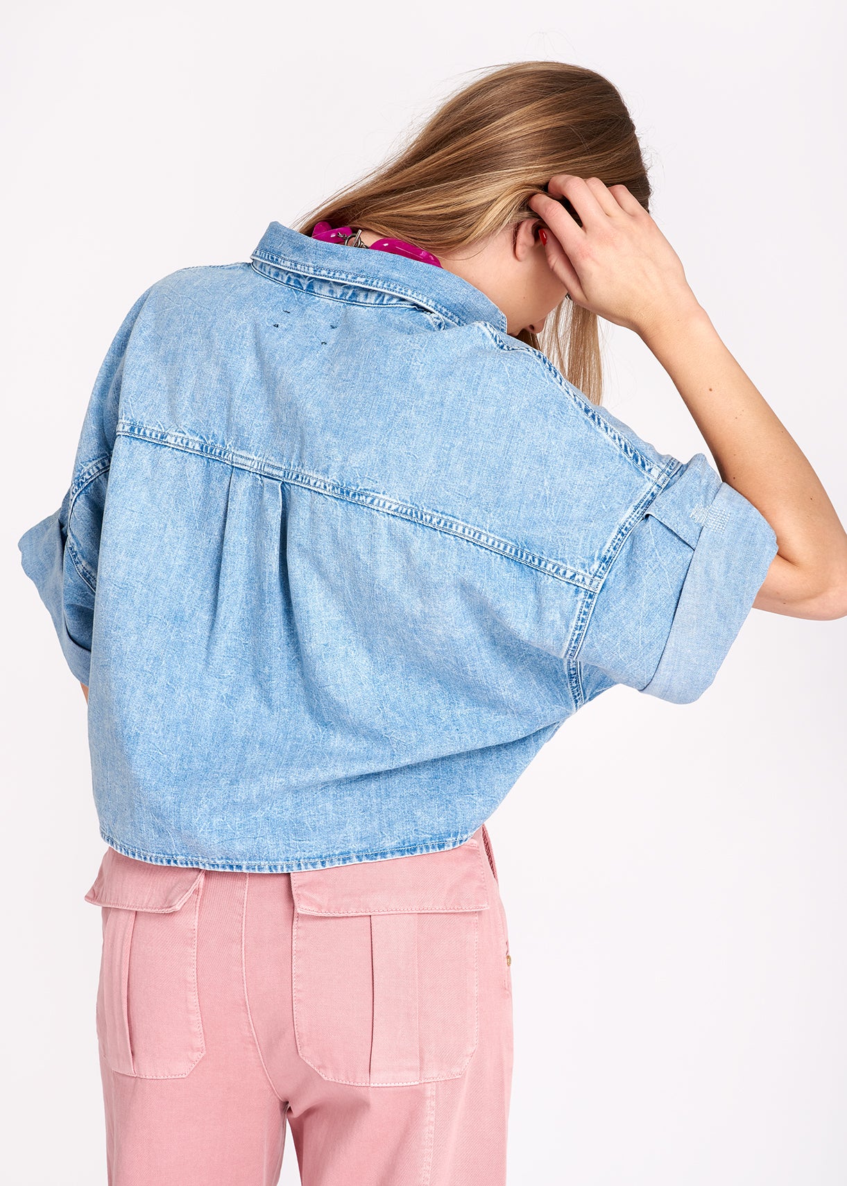 Light blue denim shirt RE—SSENTIEL | Essentiel second hand