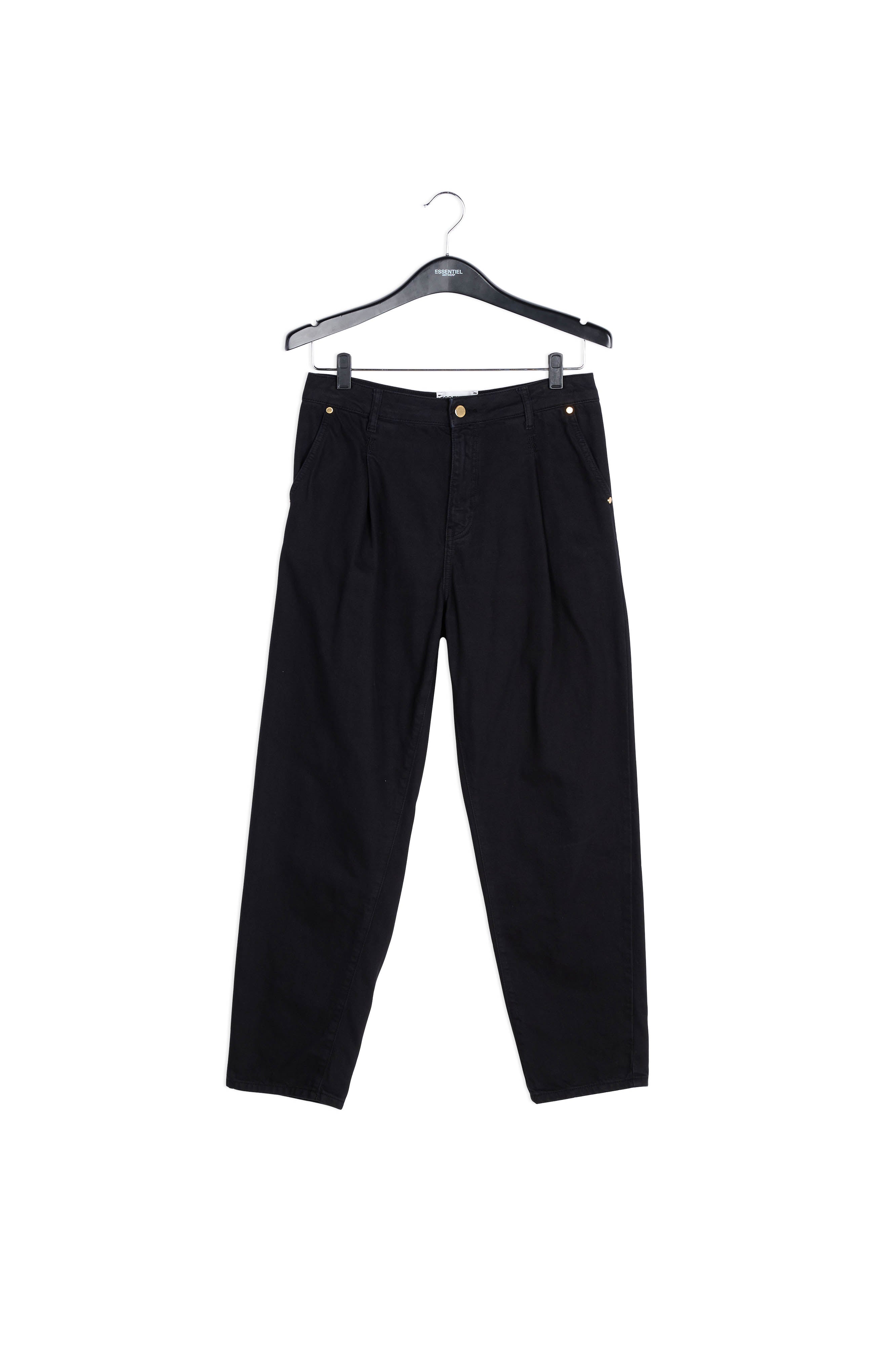Black high-rise jeans RE—SSENTIEL | Essentiel second hand