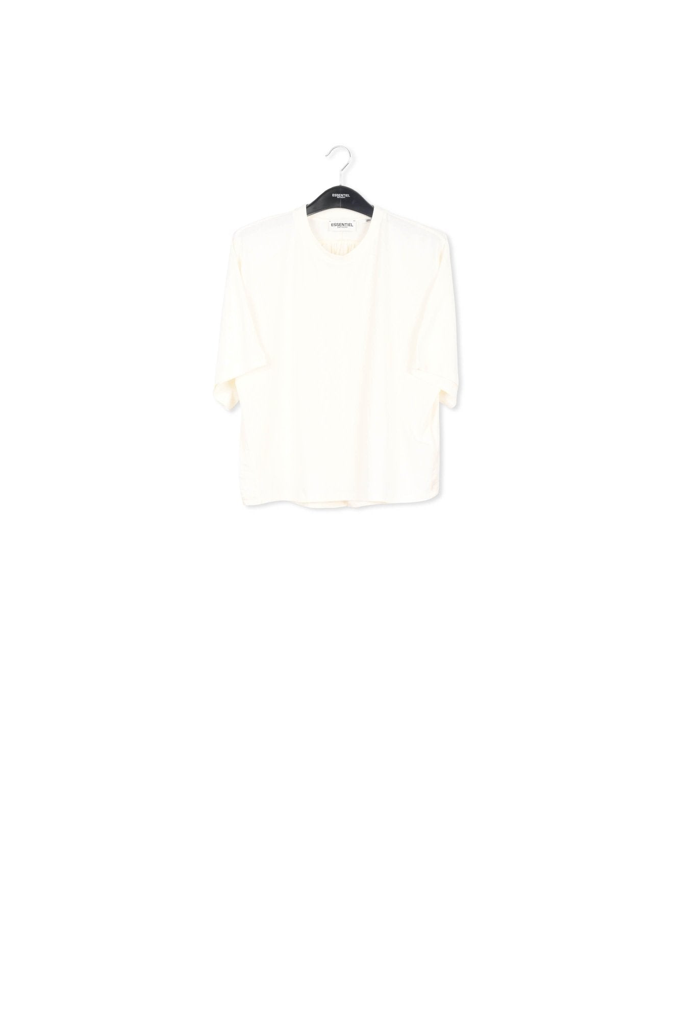 Off-white T-shirt with satin back panel RE—SSENTIEL | Essentiel second hand