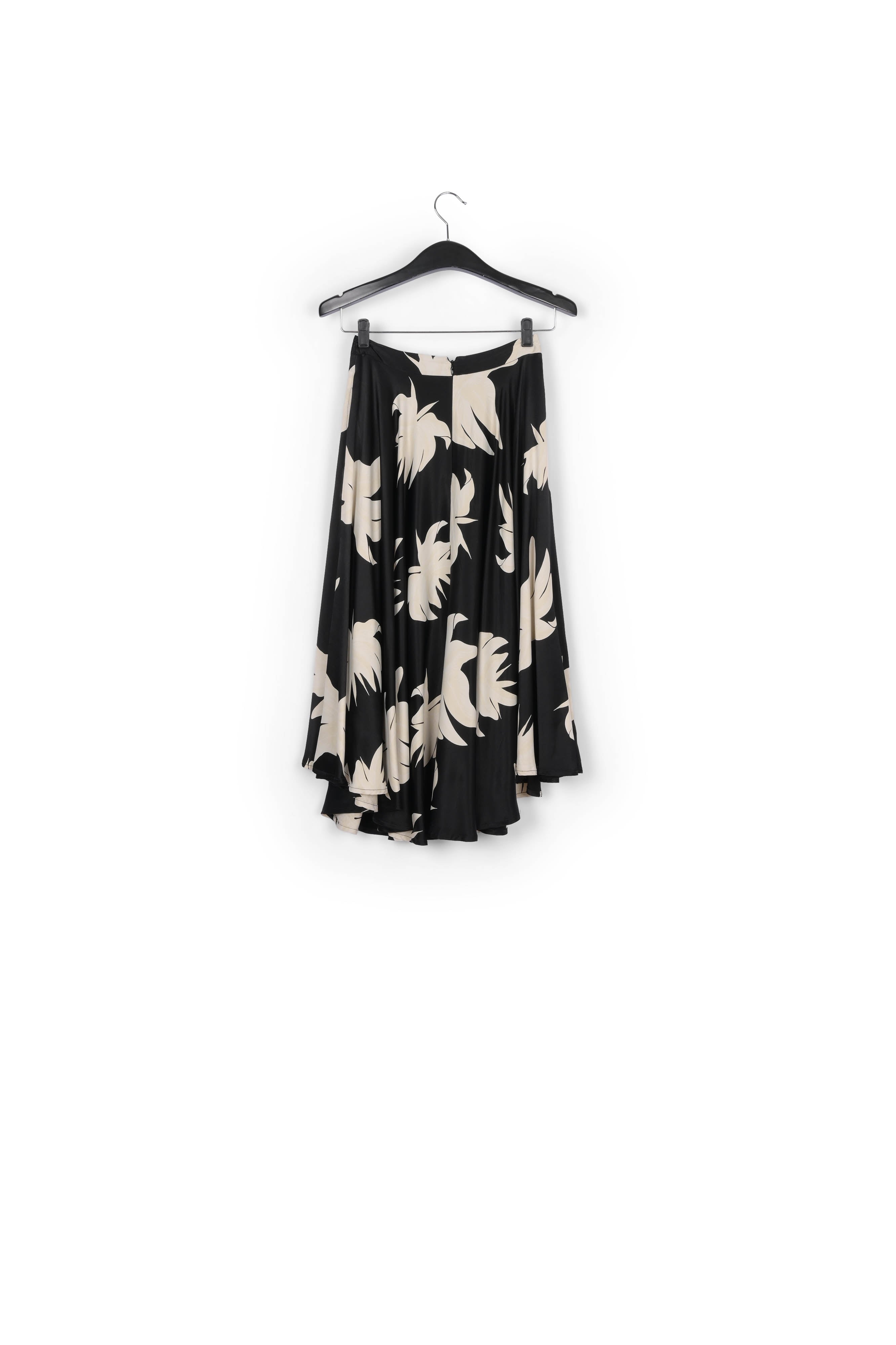 Black and off-white floral circle skirt RE—SSENTIEL | Essentiel second hand