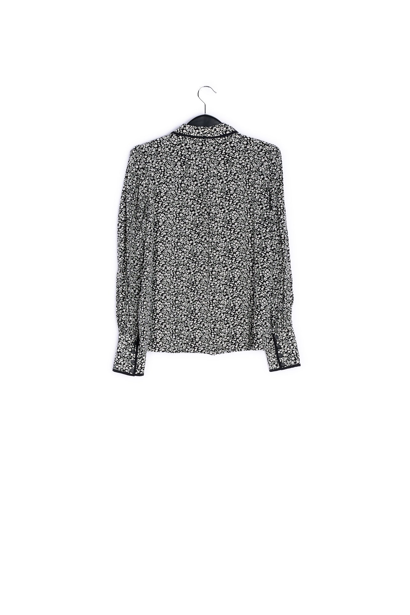 Black and white embellished collar shirt RE—SSENTIEL | Essentiel second hand