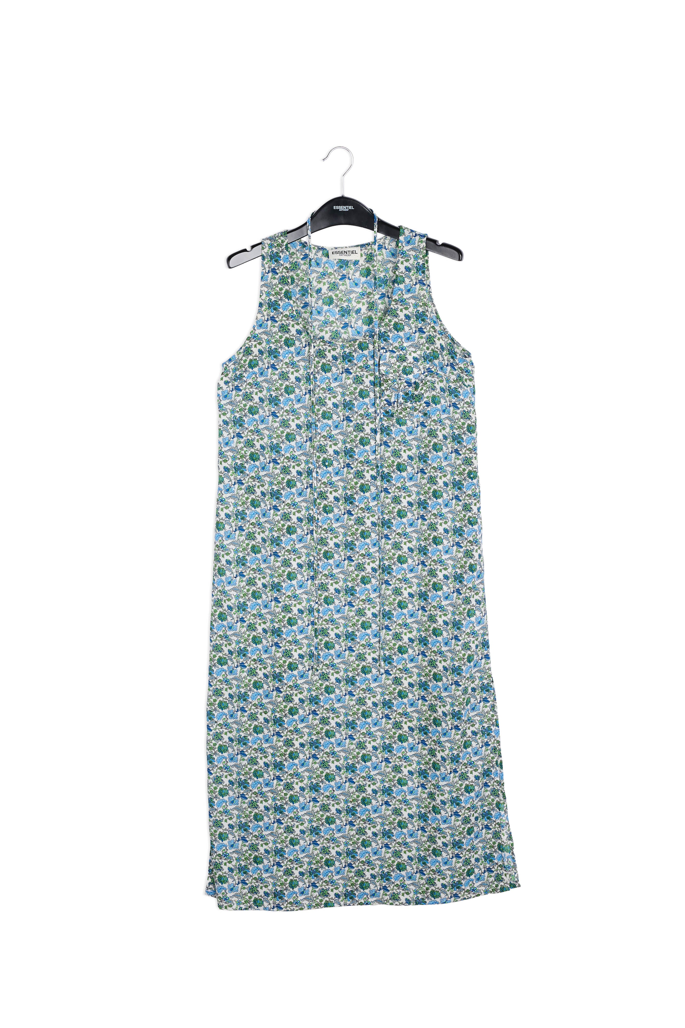 Floral print sleeveless maxi dress with rhinestones RE—SSENTIEL | Essentiel second hand