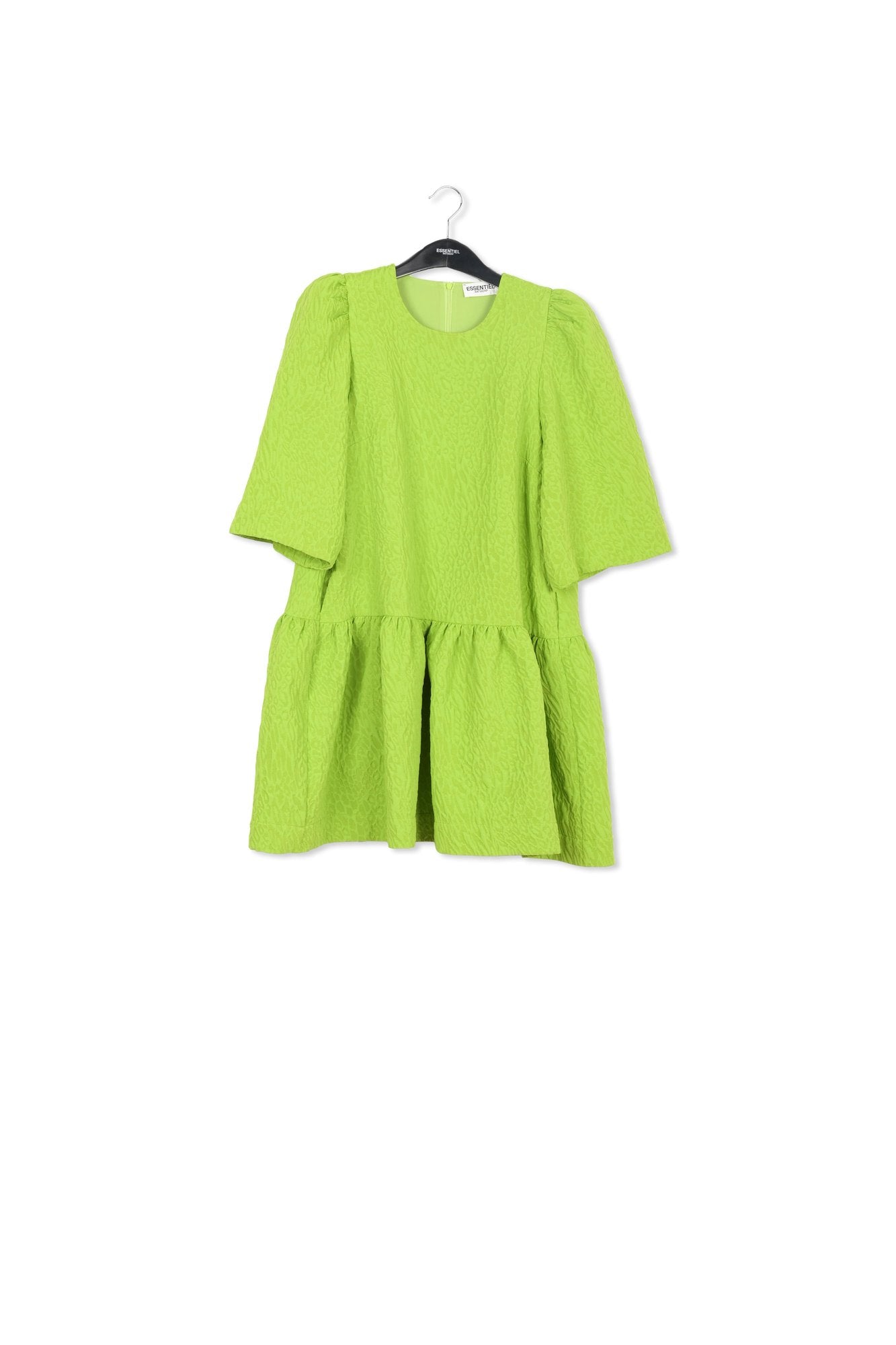 Green jacquard mini dress RE—SSENTIEL | Essentiel second hand