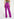 Purple viscose-satin straight-leg pants Faume - seconde main