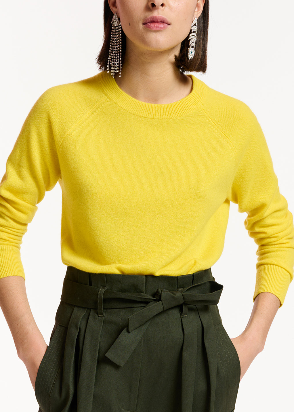 Pull jaune en cachemire RE—SSENTIEL | Essentiel second hand