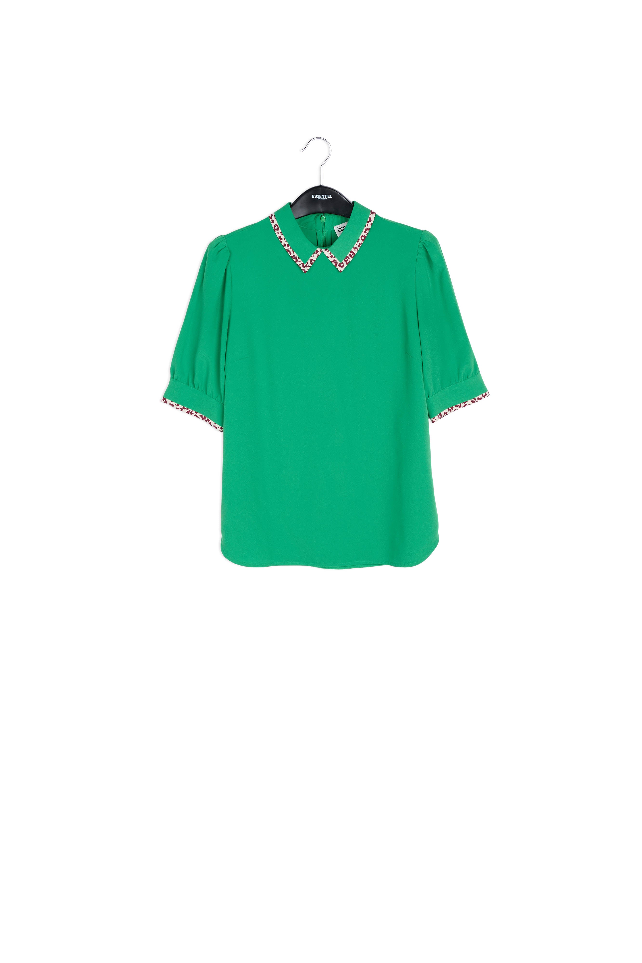Contrast collar top RE—SSENTIEL | Essentiel second hand