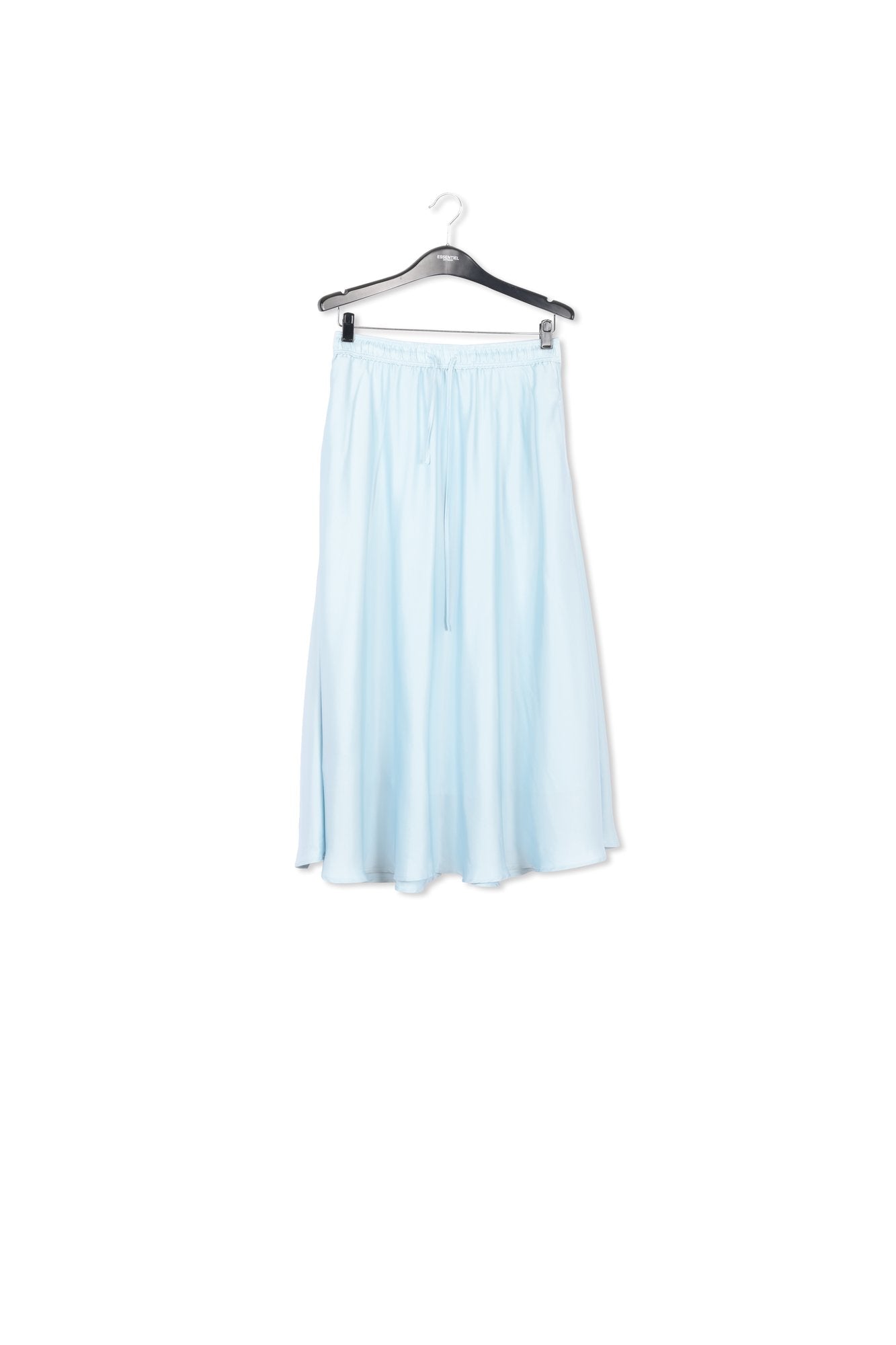 Light blue midi-length skirt with floral print RE—SSENTIEL | Essentiel second hand