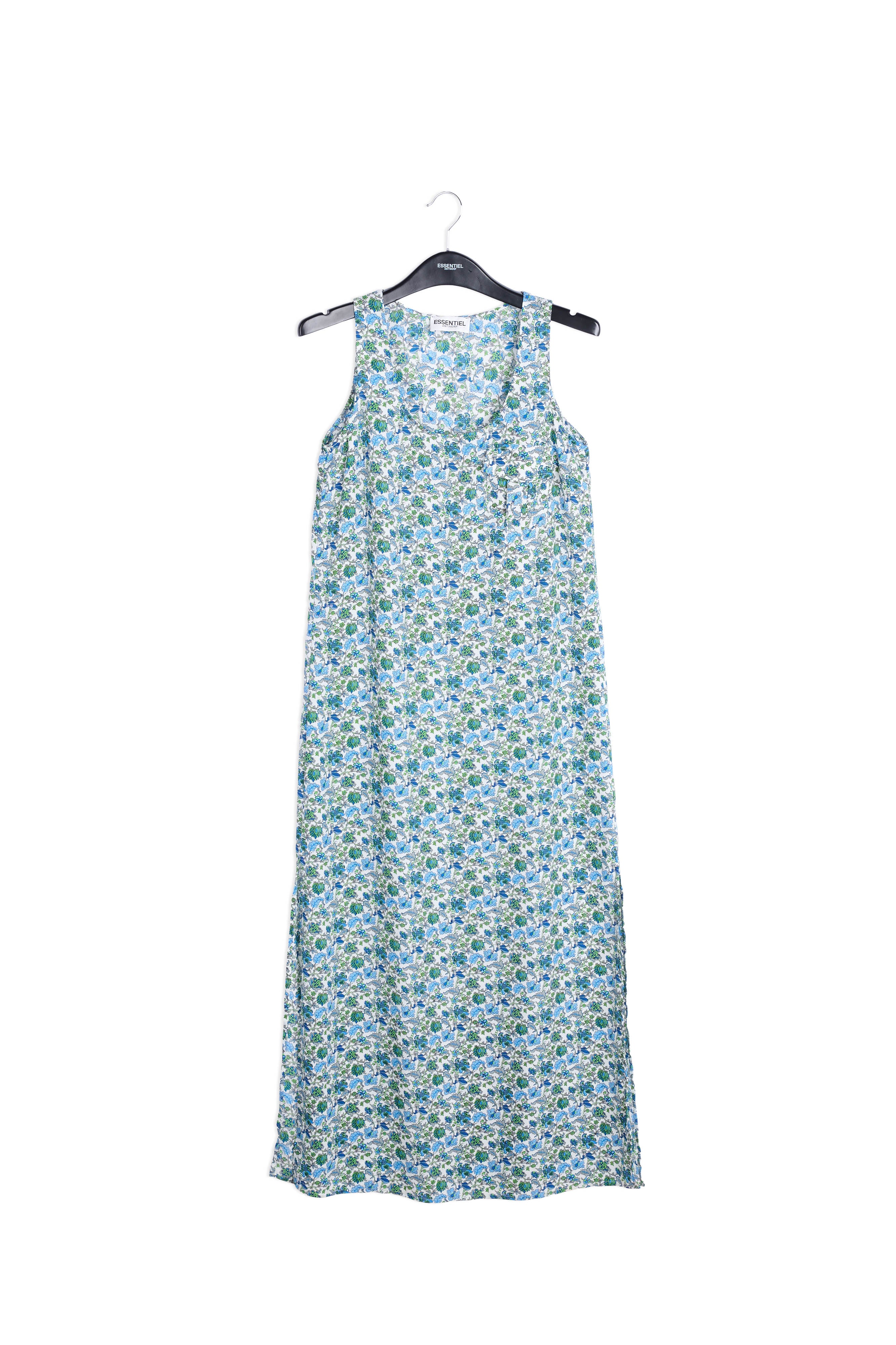 Floral print sleeveless maxi dress with rhinestones RE—SSENTIEL | Essentiel second hand