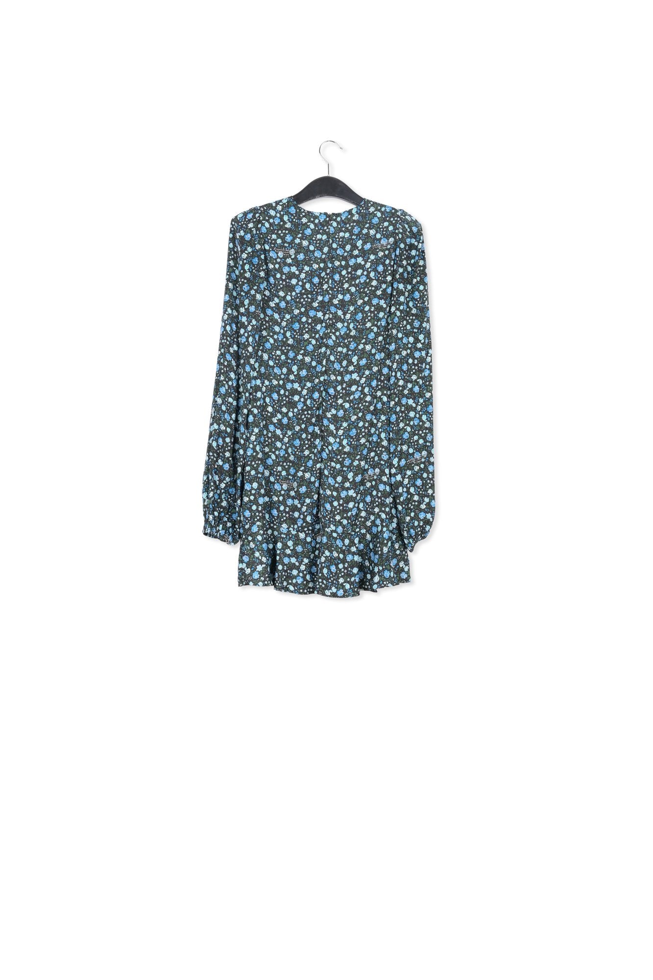 Mini-robe bleue à  imprimé floral RE—SSENTIEL | Essentiel second hand