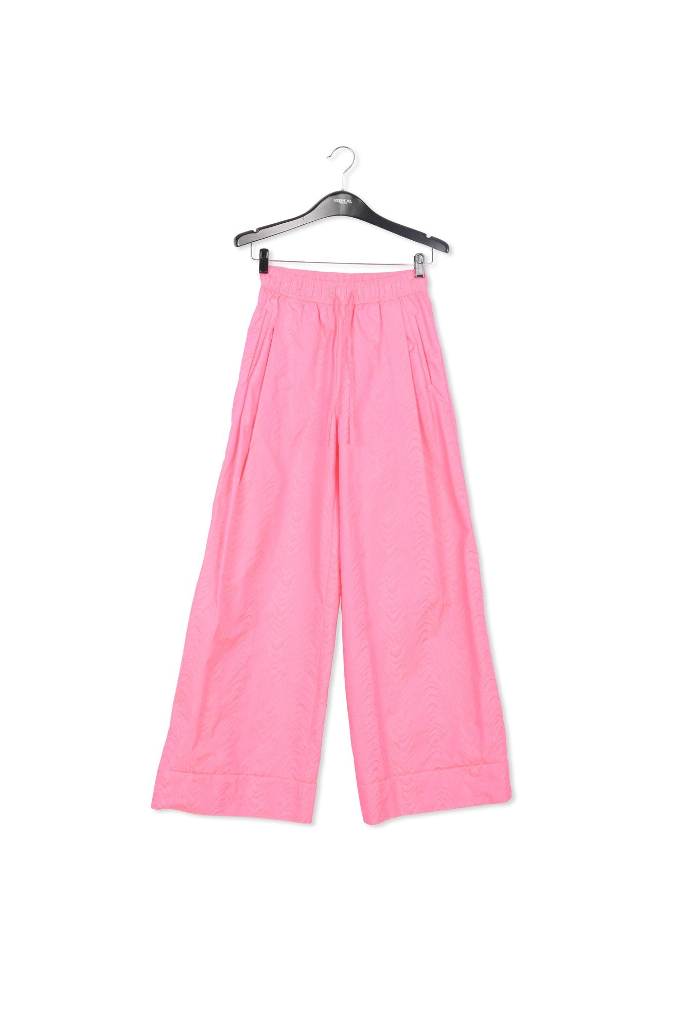 Fluoroze jacquard broek met brede pijpen RE—SSENTIEL | Essentiel second hand