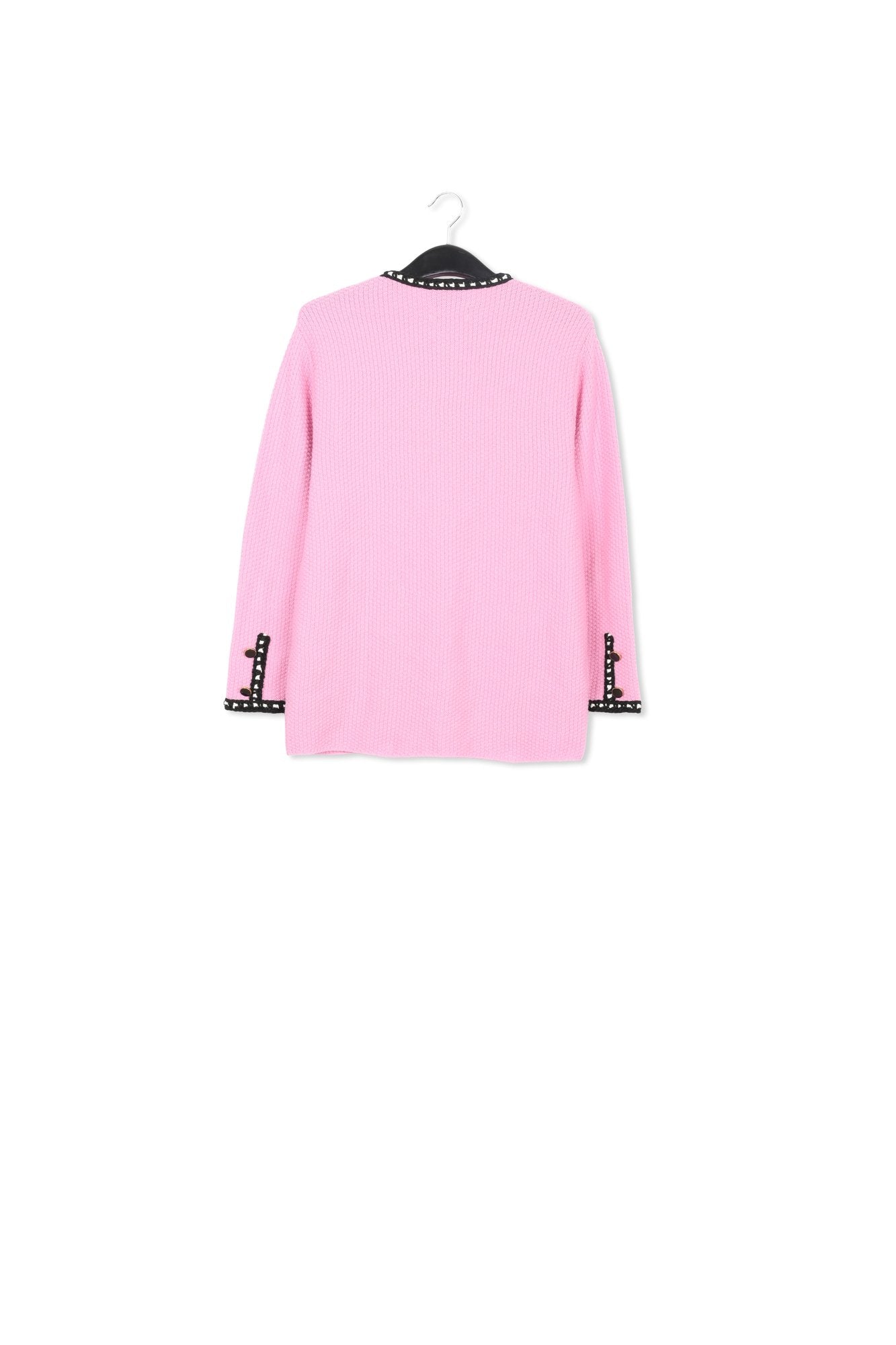 Cardigan rose en laine et coton RE—SSENTIEL | Essentiel second hand