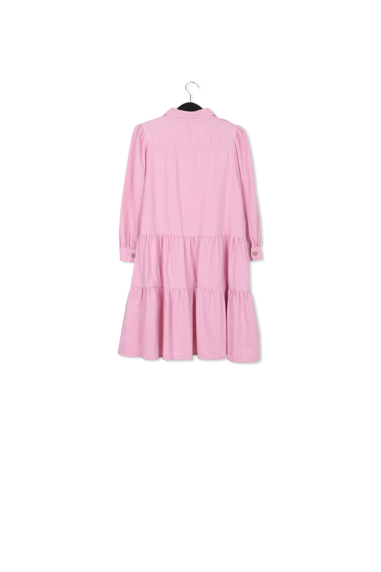 Pink denim A-line mini dress RE—SSENTIEL | Essentiel second hand