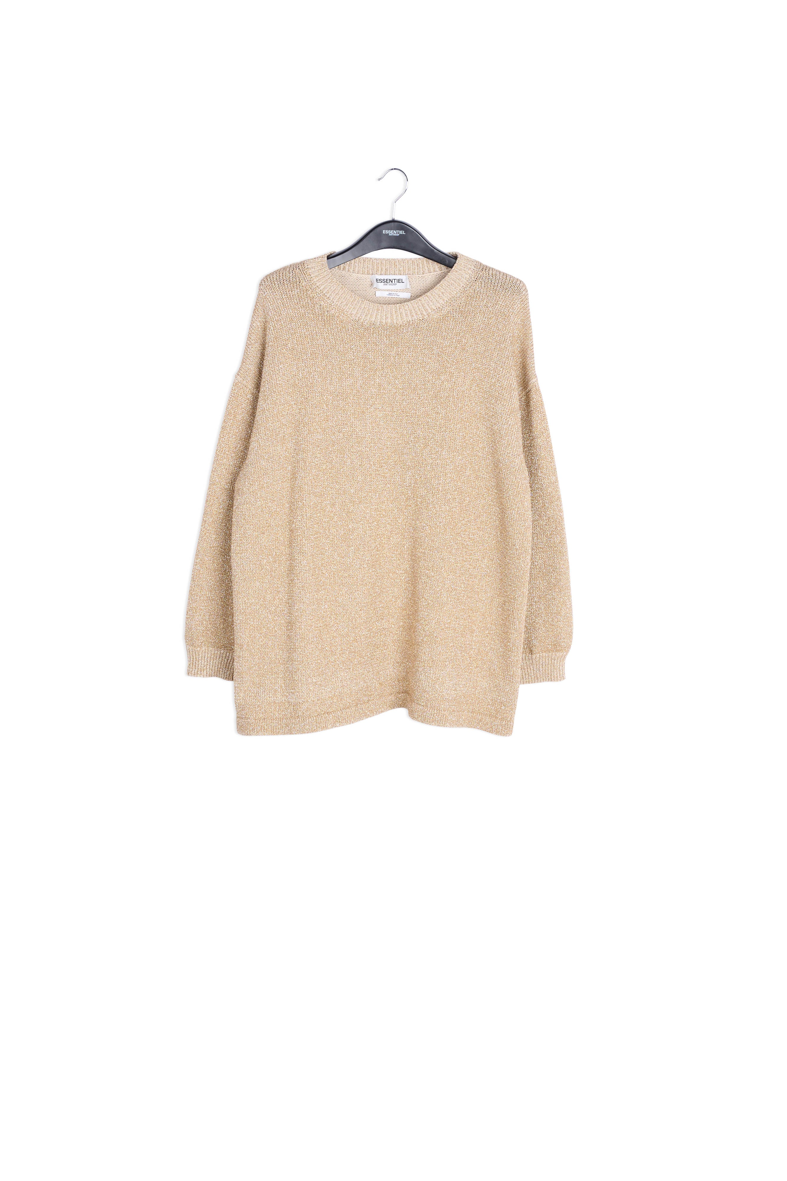 Pull doré à coupe ample RE—SSENTIEL | Essentiel second hand