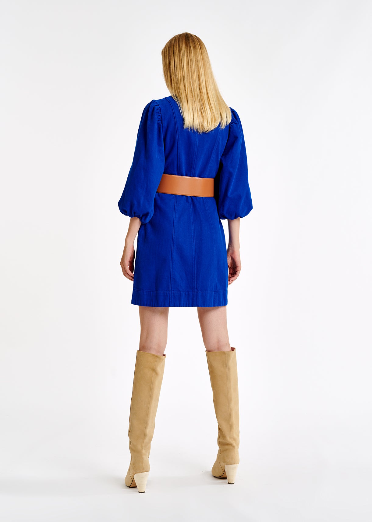 Blue denim mini dress RE—SSENTIEL | Essentiel second hand