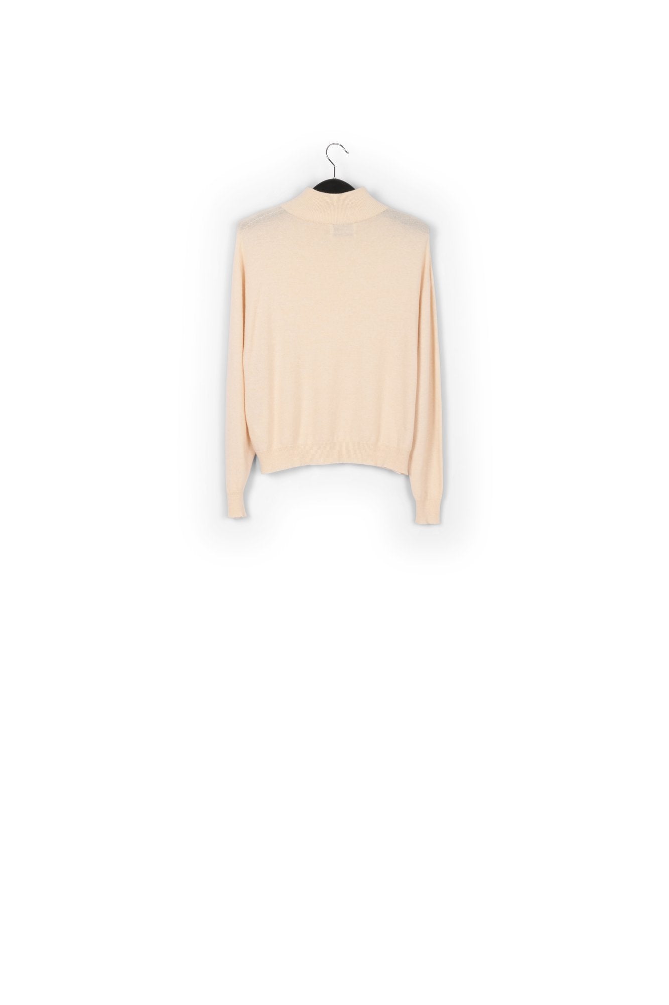 Pull à col roulé blanc cassé en mélange de mérinos RE—SSENTIEL | Essentiel second hand