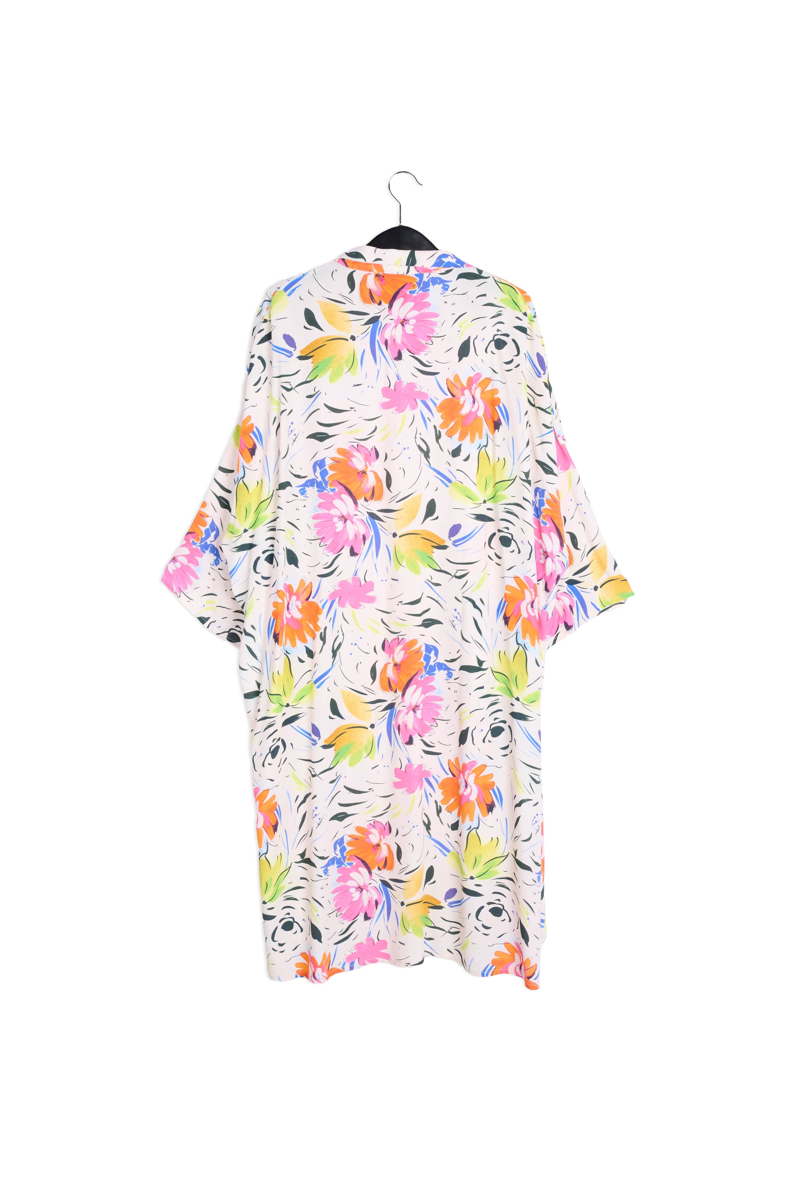 Off-white floral print kimono RE—SSENTIEL | Essentiel second hand
