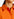 Orange oversized cotton-poplin buttoned shirt Faume - seconde main