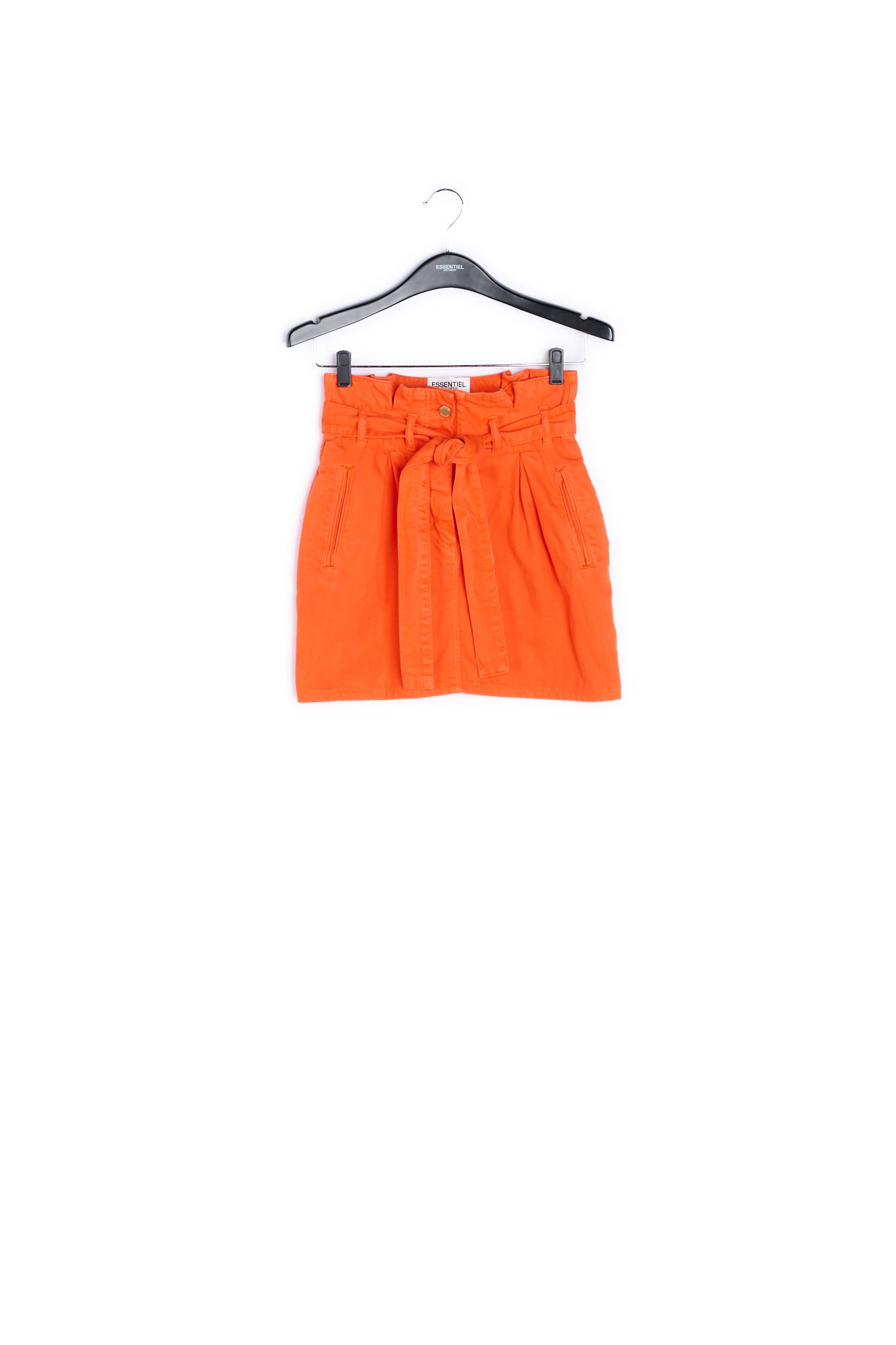 Orange high-waisted mini skirt RE—SSENTIEL | Essentiel second hand