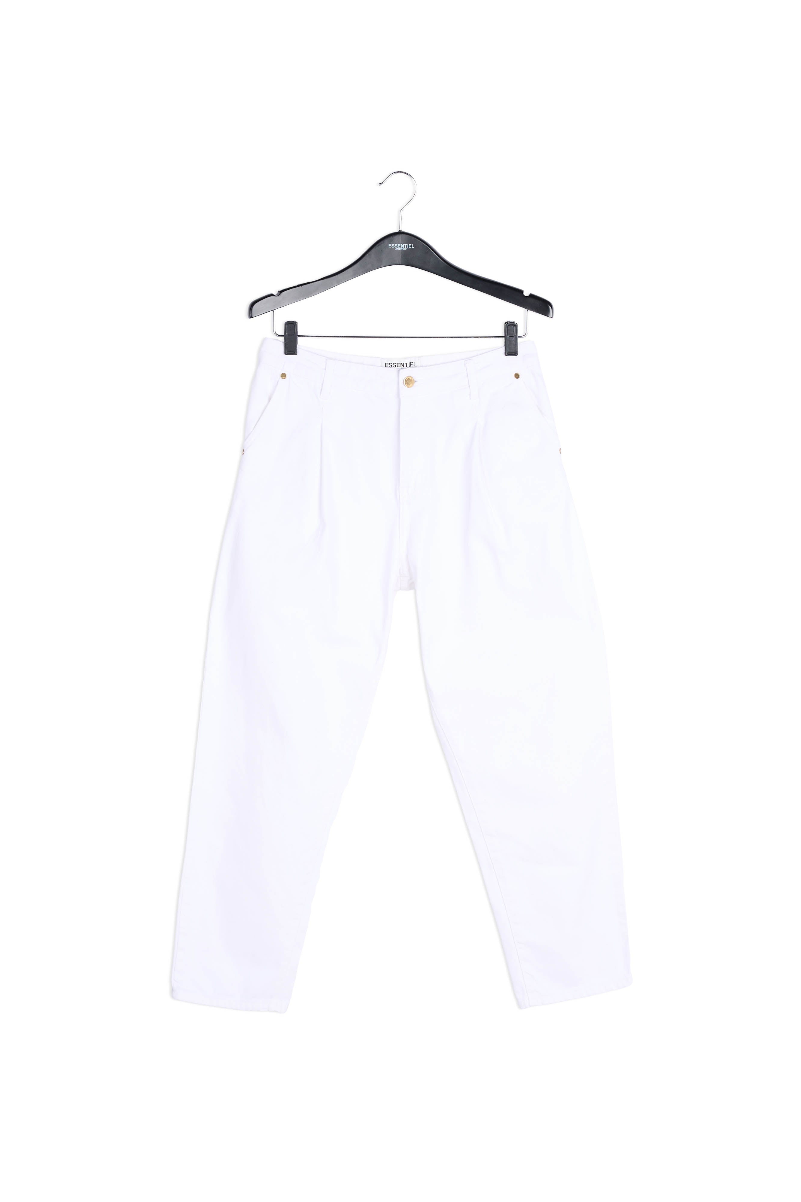Gebroken witte jeans met hoge taille RE—SSENTIEL | Essentiel second hand