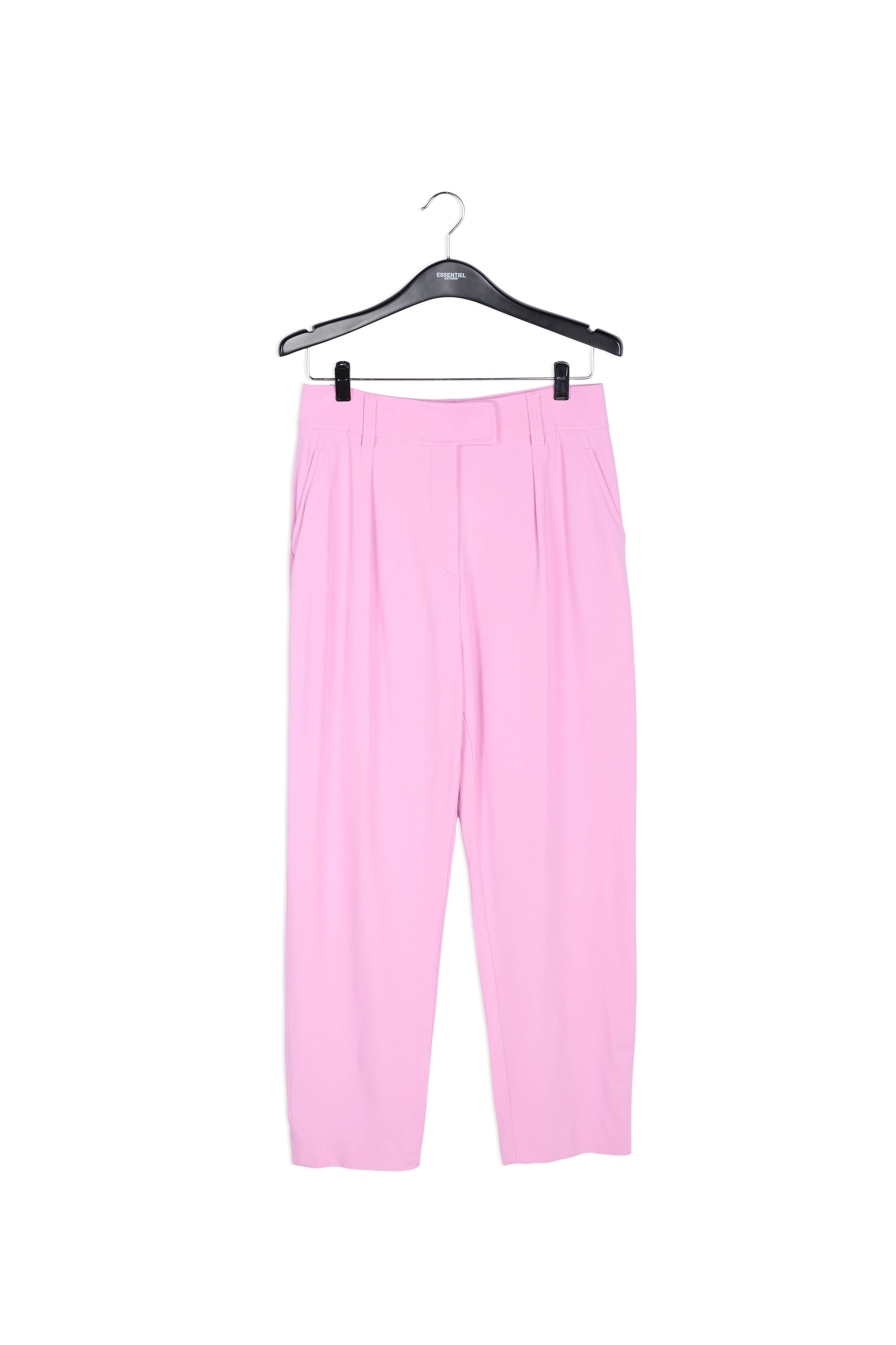Pantalon fuselé rose à taille haute RE—SSENTIEL | Essentiel second hand