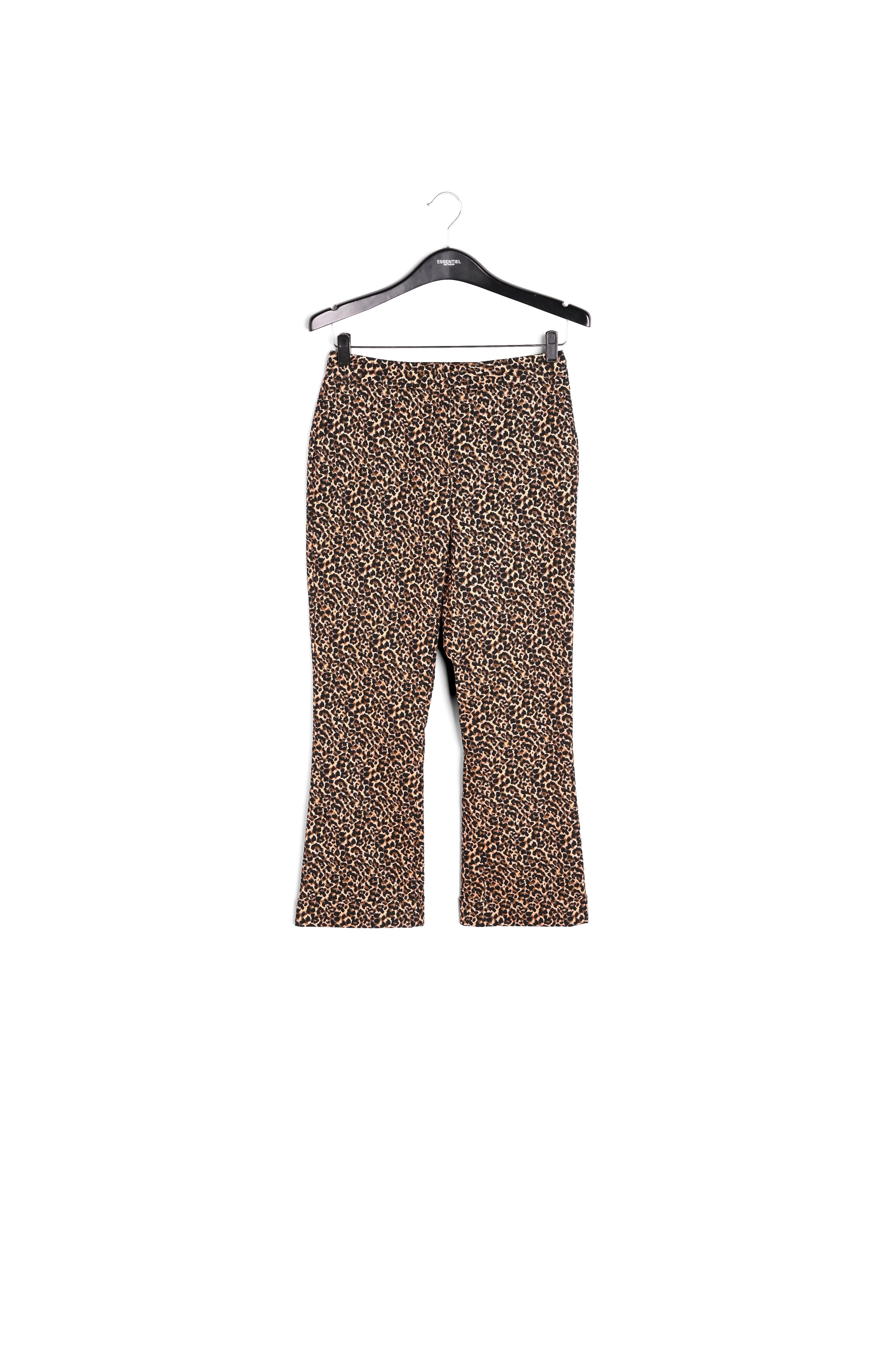 Pantalon évasé à motif léopard RE—SSENTIEL | Essentiel second hand