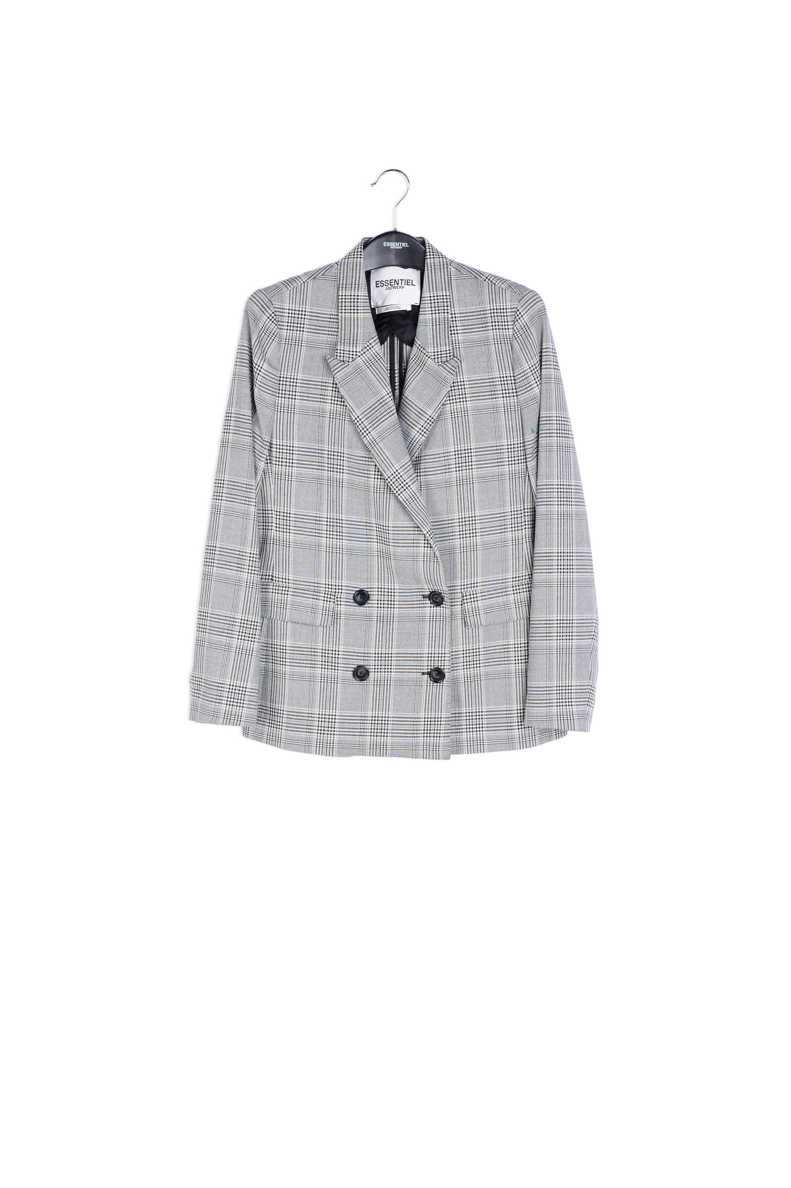 Classic checked tailored blazer RE—SSENTIEL | Essentiel second hand