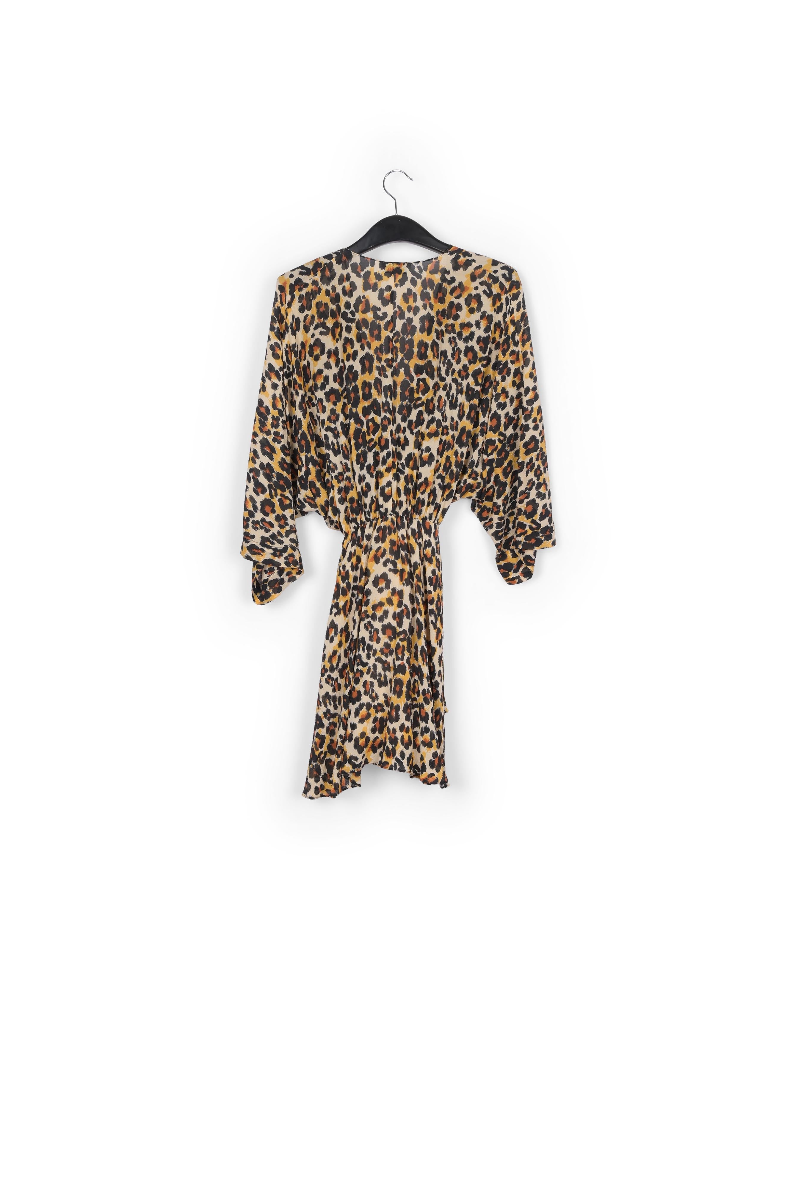 Leopard-print mini wrap dress RE—SSENTIEL | Essentiel second hand