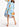 Blue floral print oversized mini dress Faume - seconde main