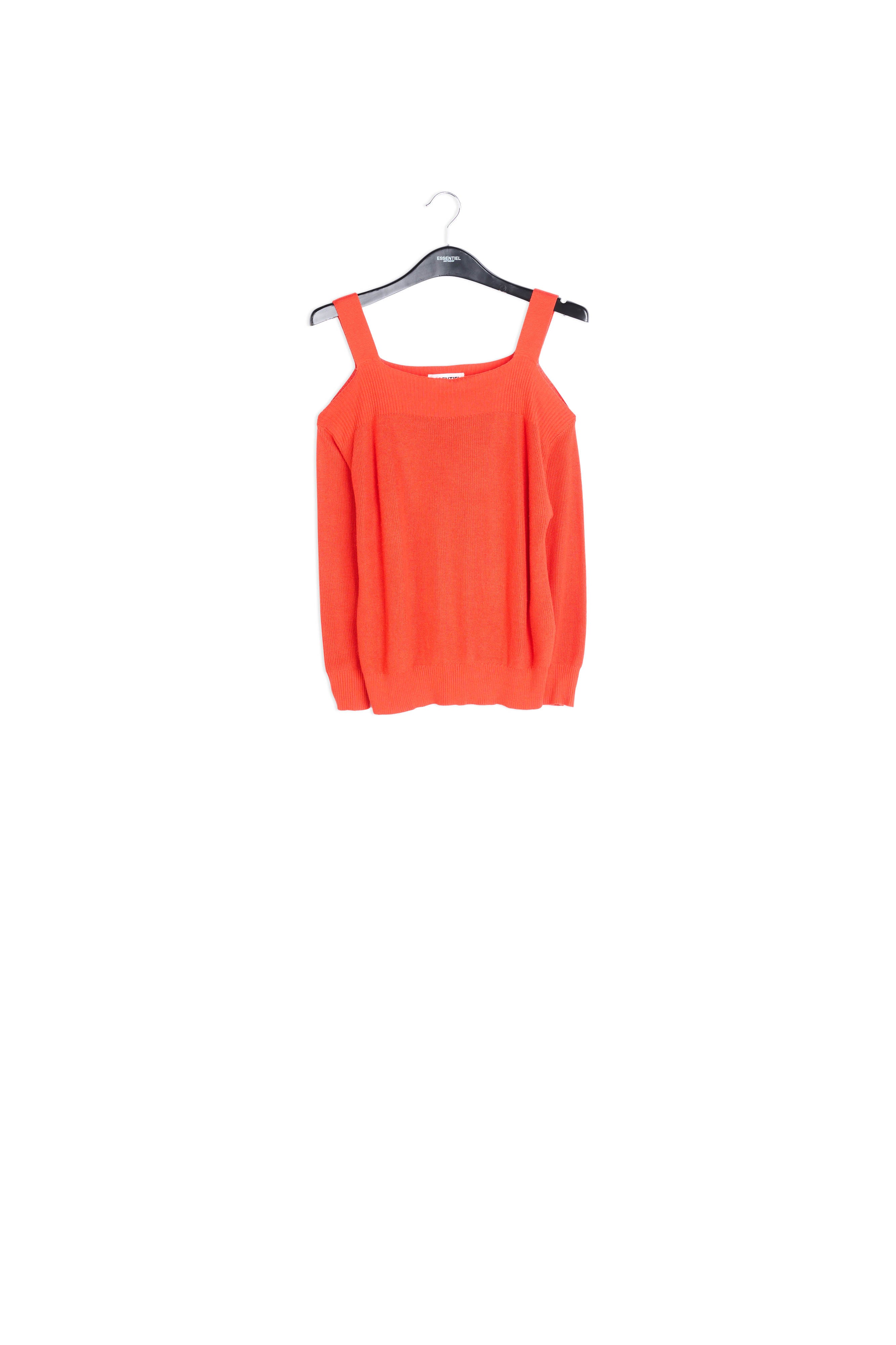 Ribbed cold shoulder sweater RE—SSENTIEL | Essentiel second hand