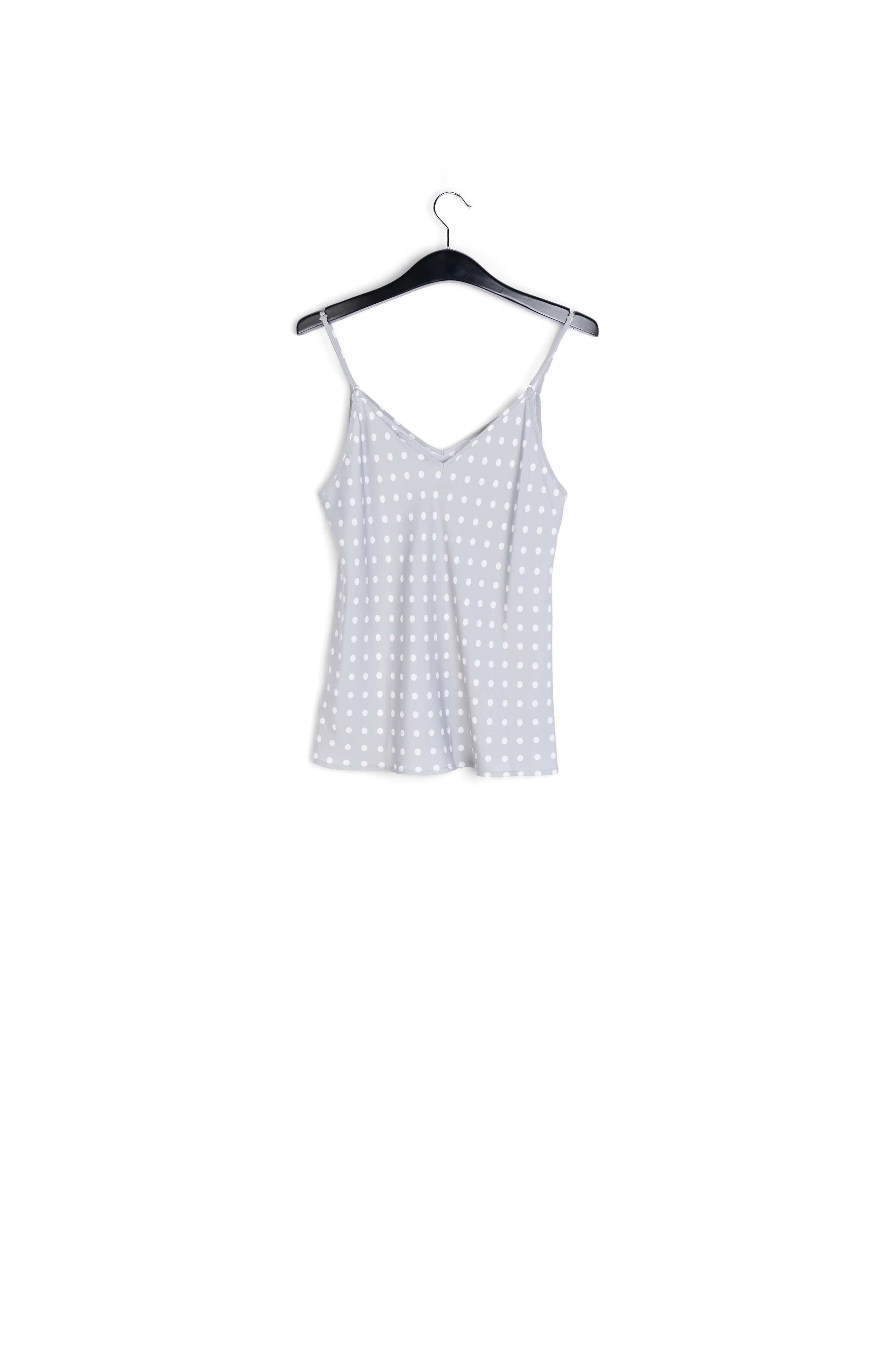 Grey polka dot camisole RE—SSENTIEL | Essentiel second hand