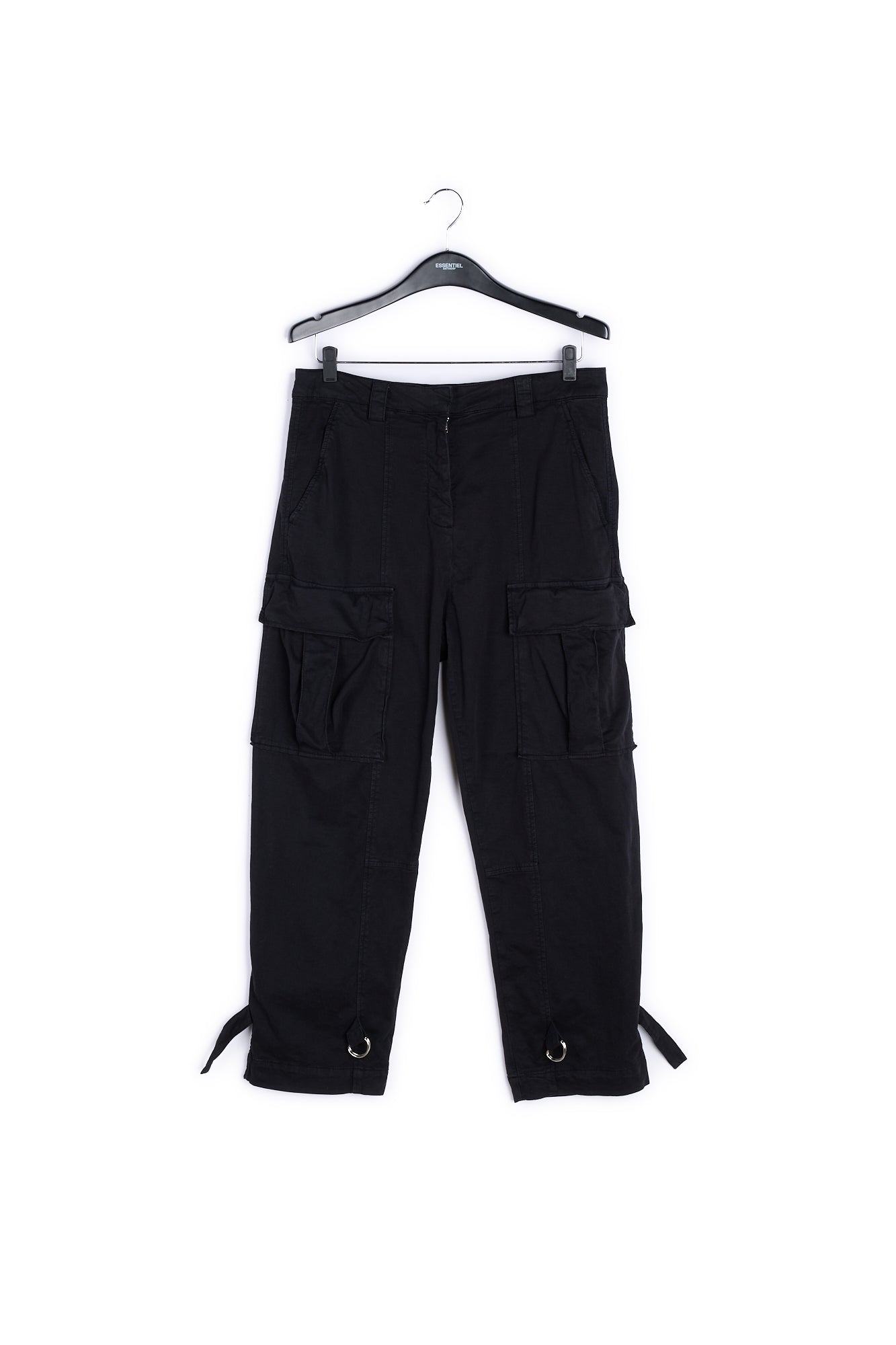 Black cargo trousers RE—SSENTIEL | Essentiel second hand